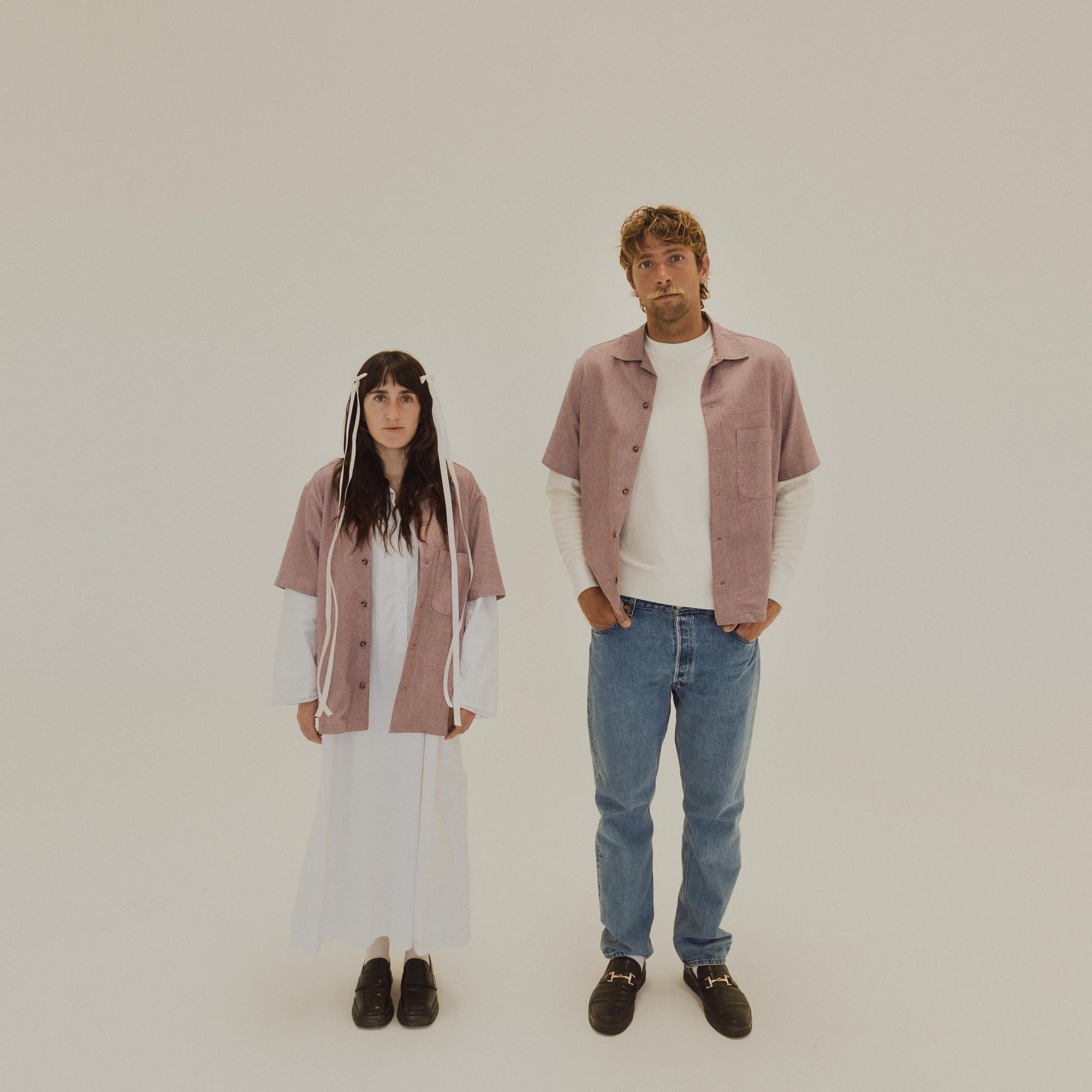 Daydream Skipper Shirt - Red & Navy Plaid