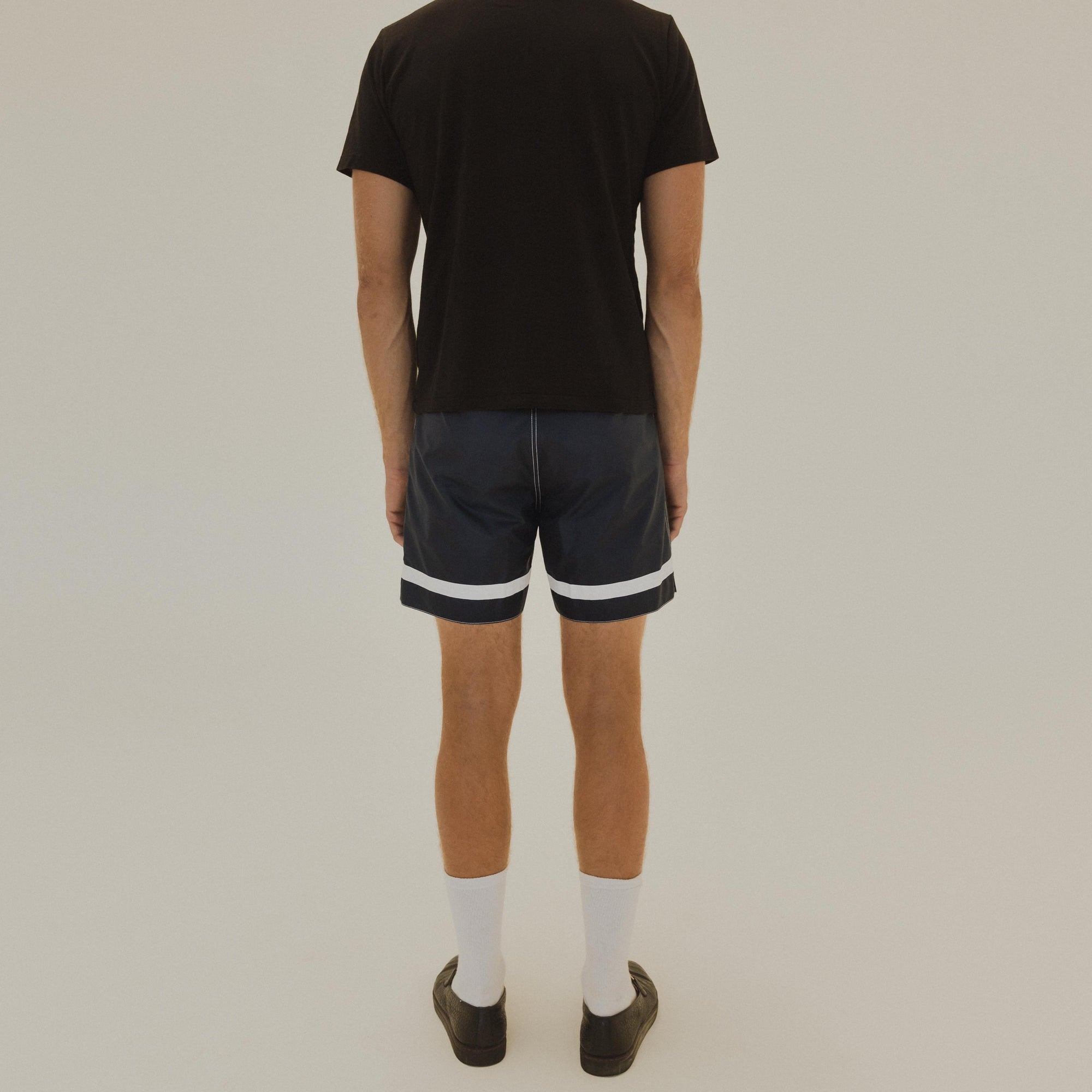 Yellow Rat Cross Bar Weave Trunk - Navy