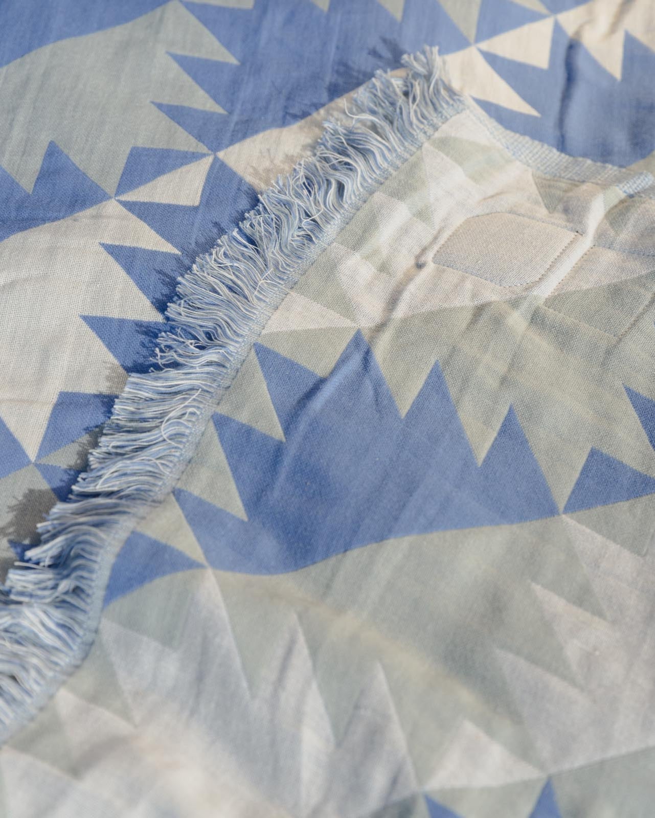 Slowtide Blue Quilt Towel Edges