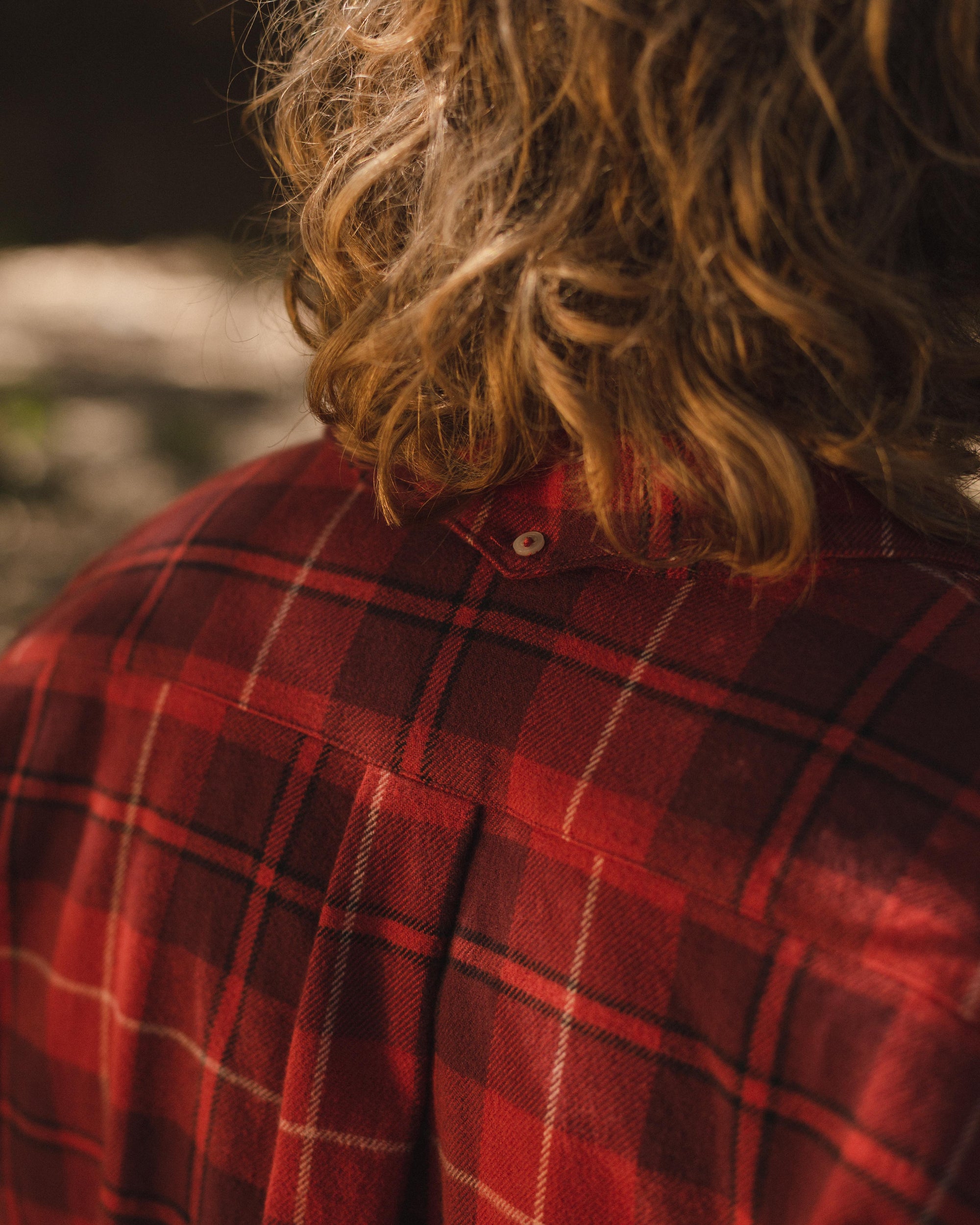 Yellow Rat Flannel Button-down Shirt - Red