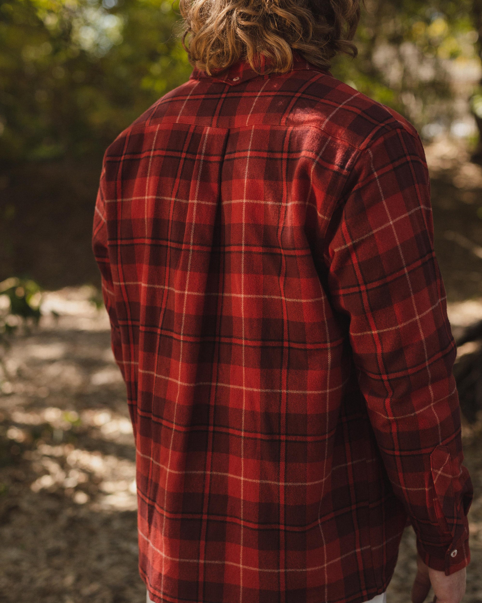 Yellow Rat Flannel Button-down Shirt - Red