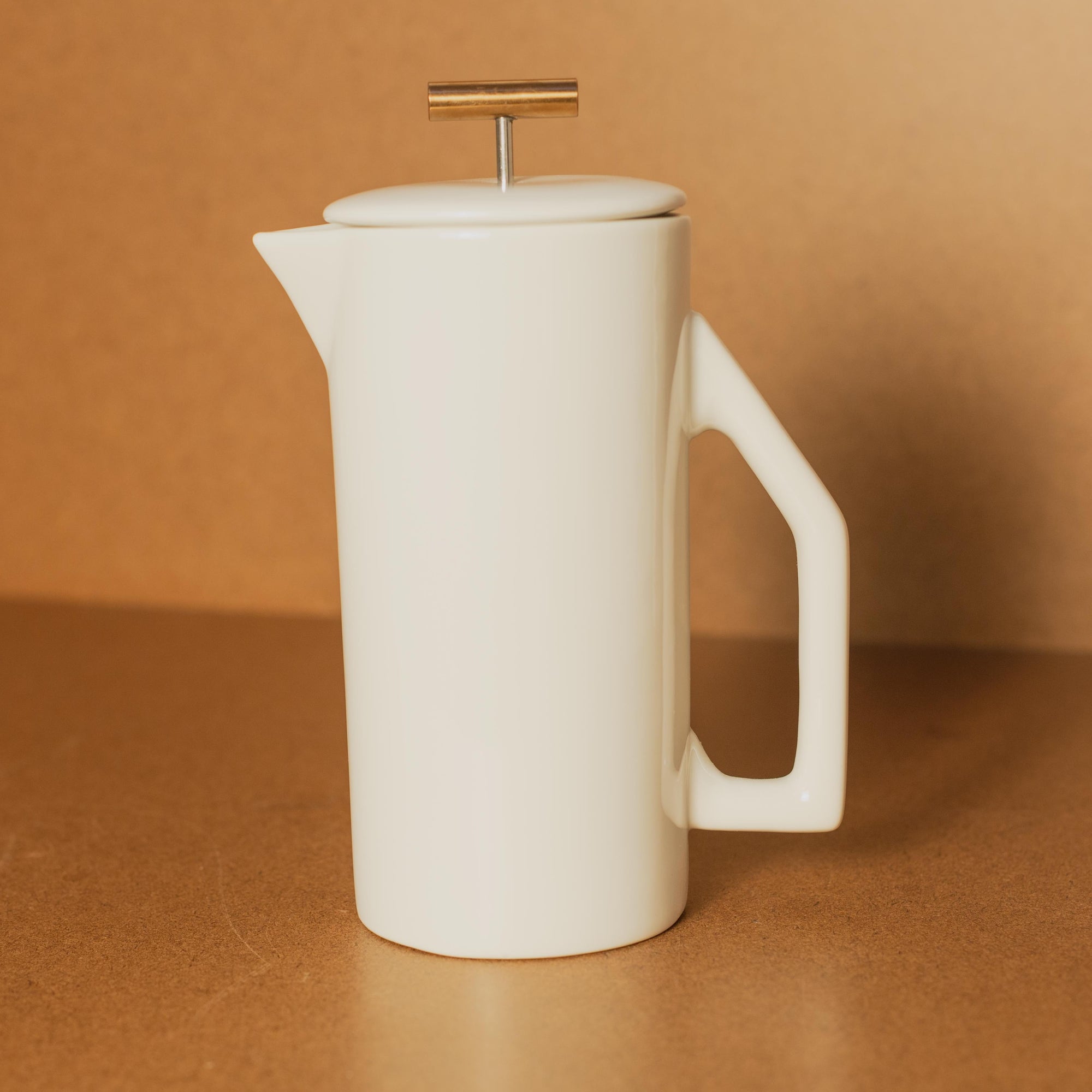 Yield Design 850mL Ceramic French Press - White Gloss