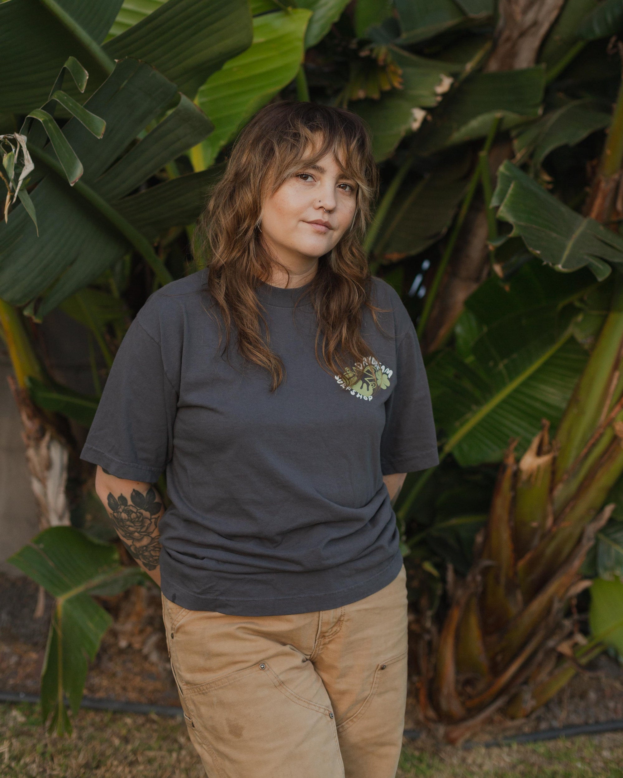 Daydream Flower Pot Tee- Black