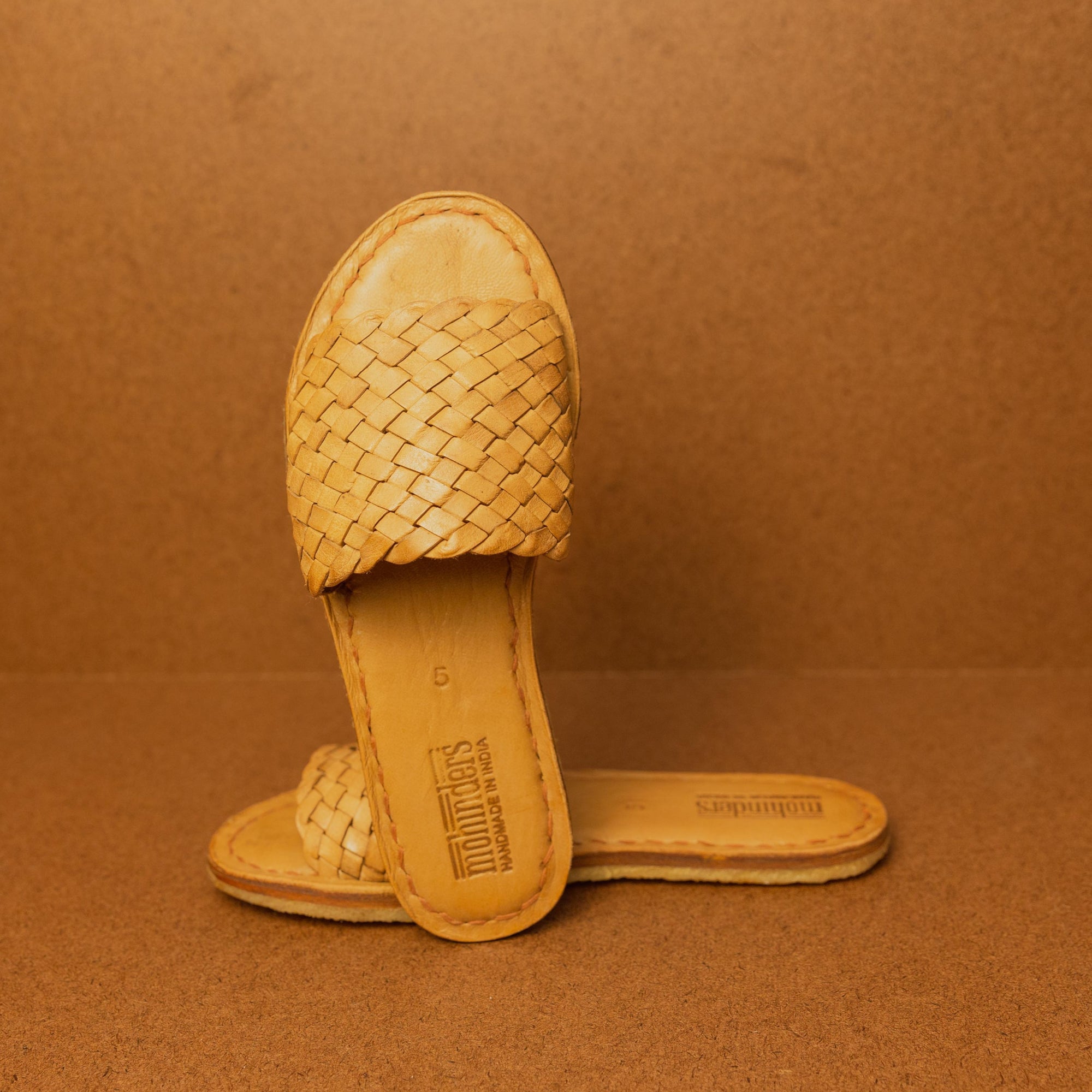 Mohinders Women&#39;s Woven Sandal in Honey