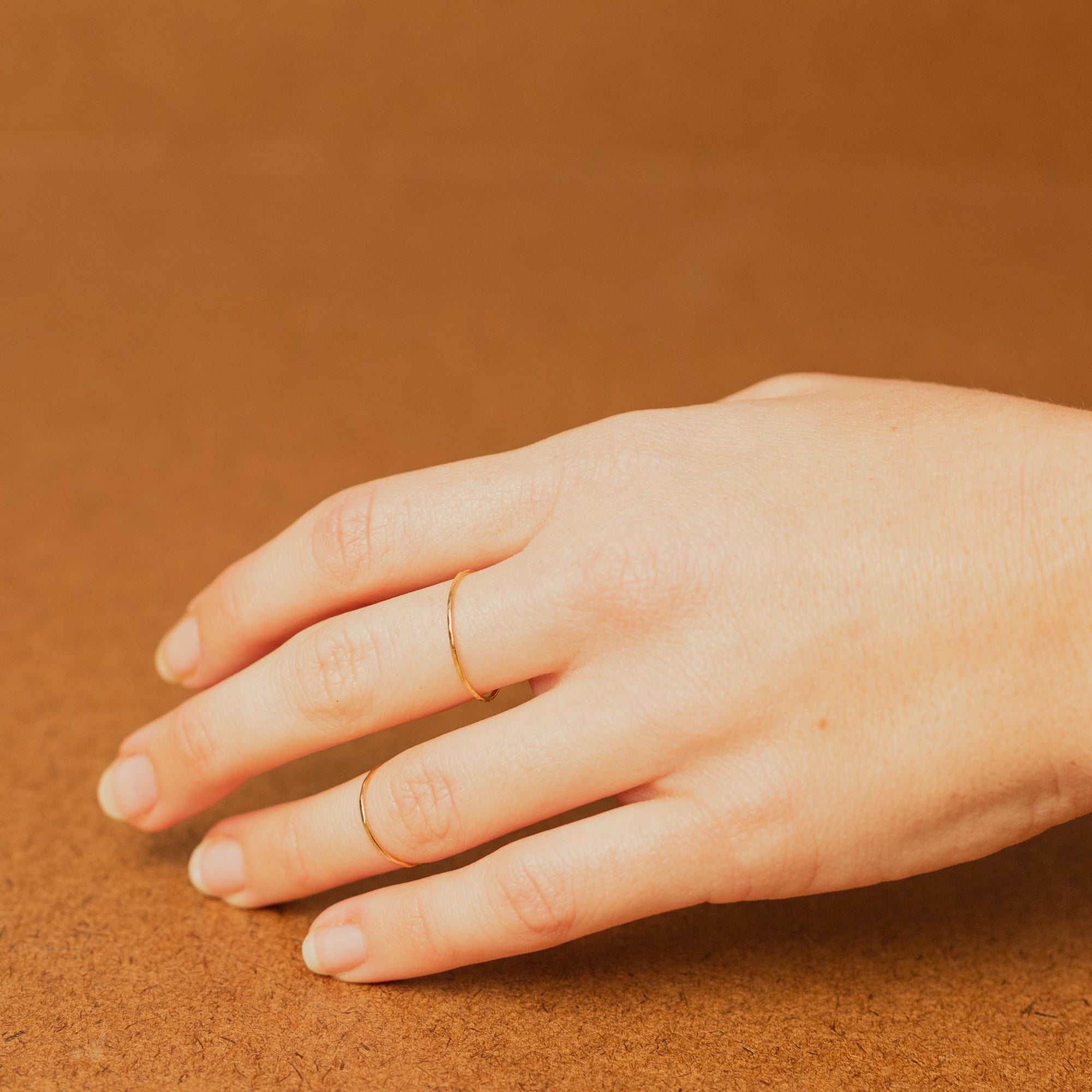 Totem Thin 14K Gold Ring