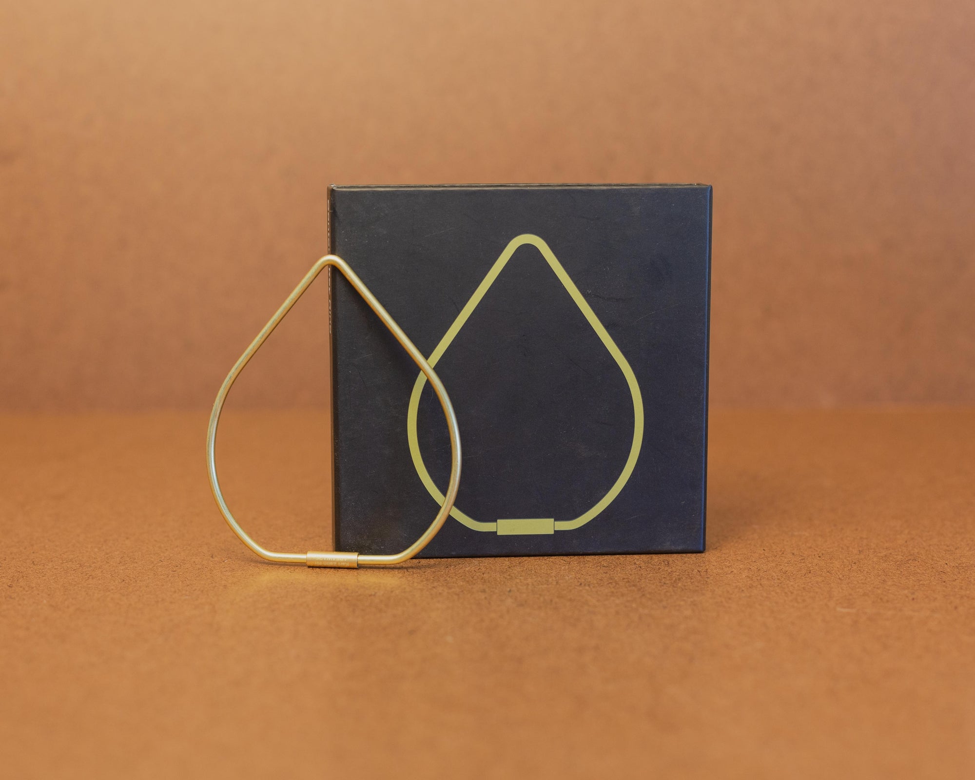 Areaware - Contour Key Ring - Drop (Brass)