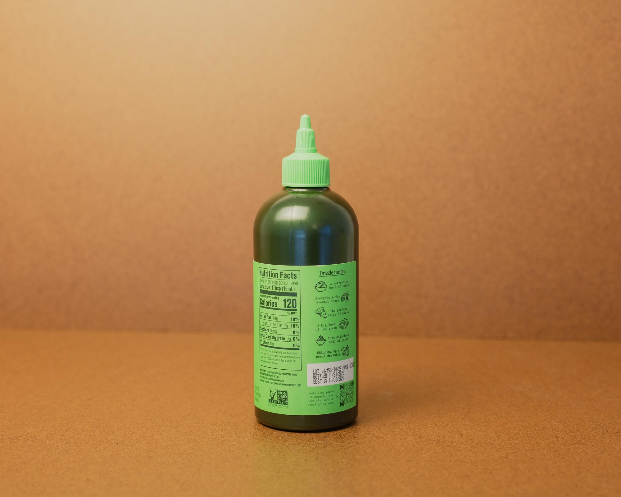 Graza "Drizzle" Extra Virgin Olive Oil back view