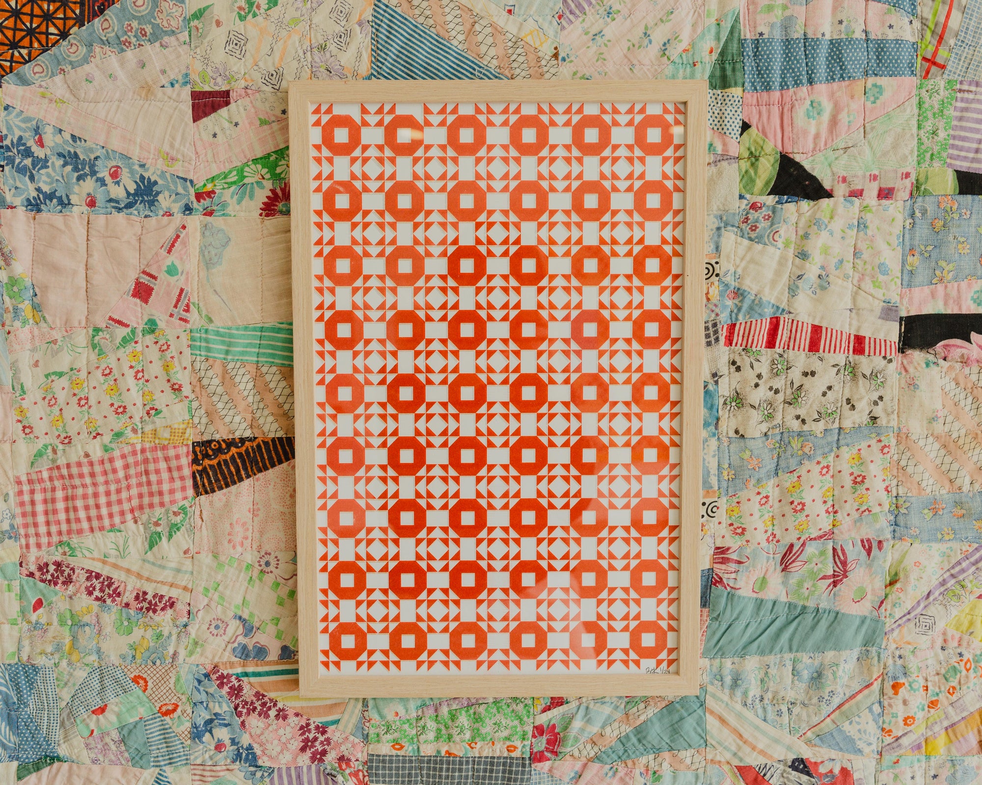 Quilt Riso Print