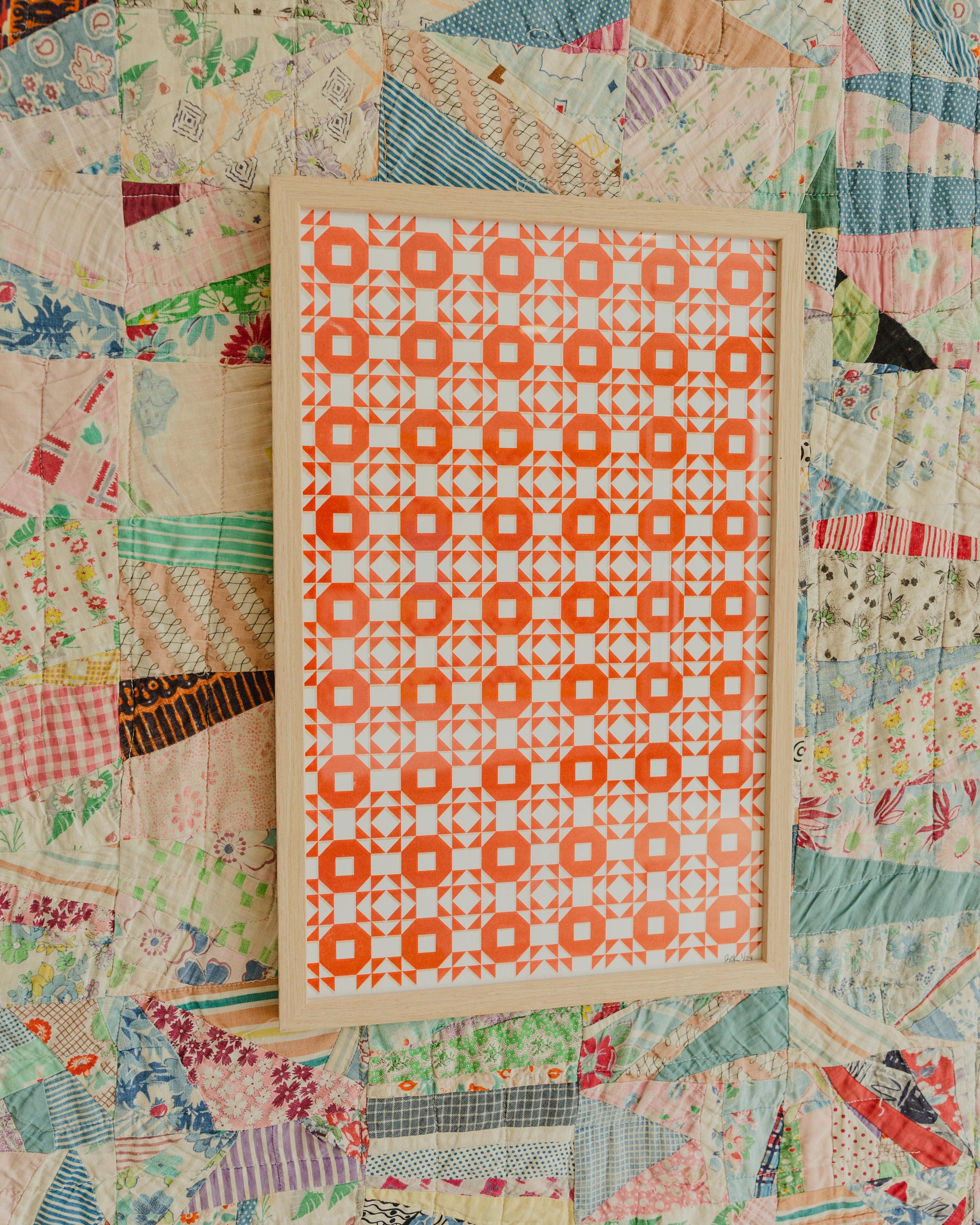Quilt Riso Print