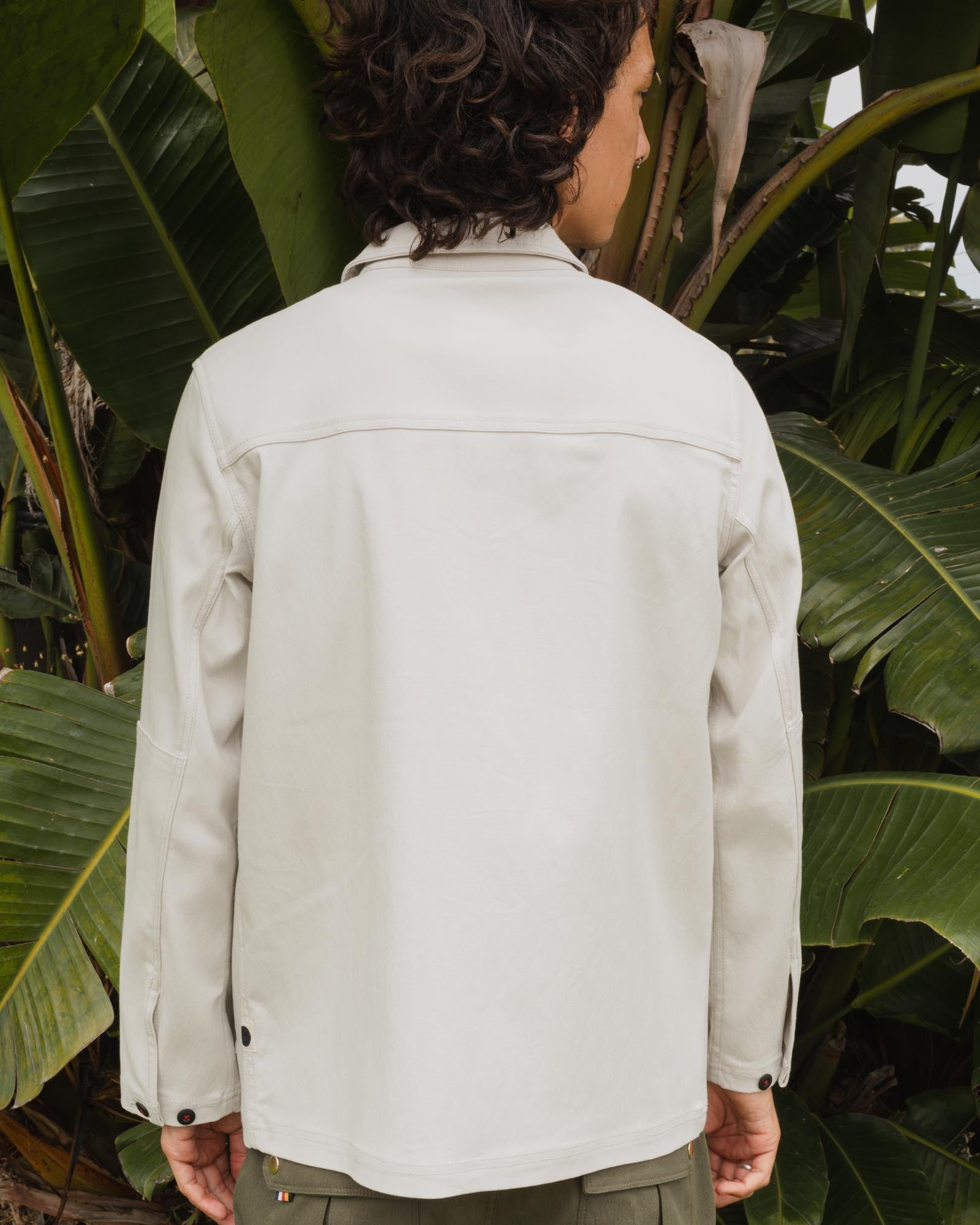Ola Canvas Utility Jacket 01 - White