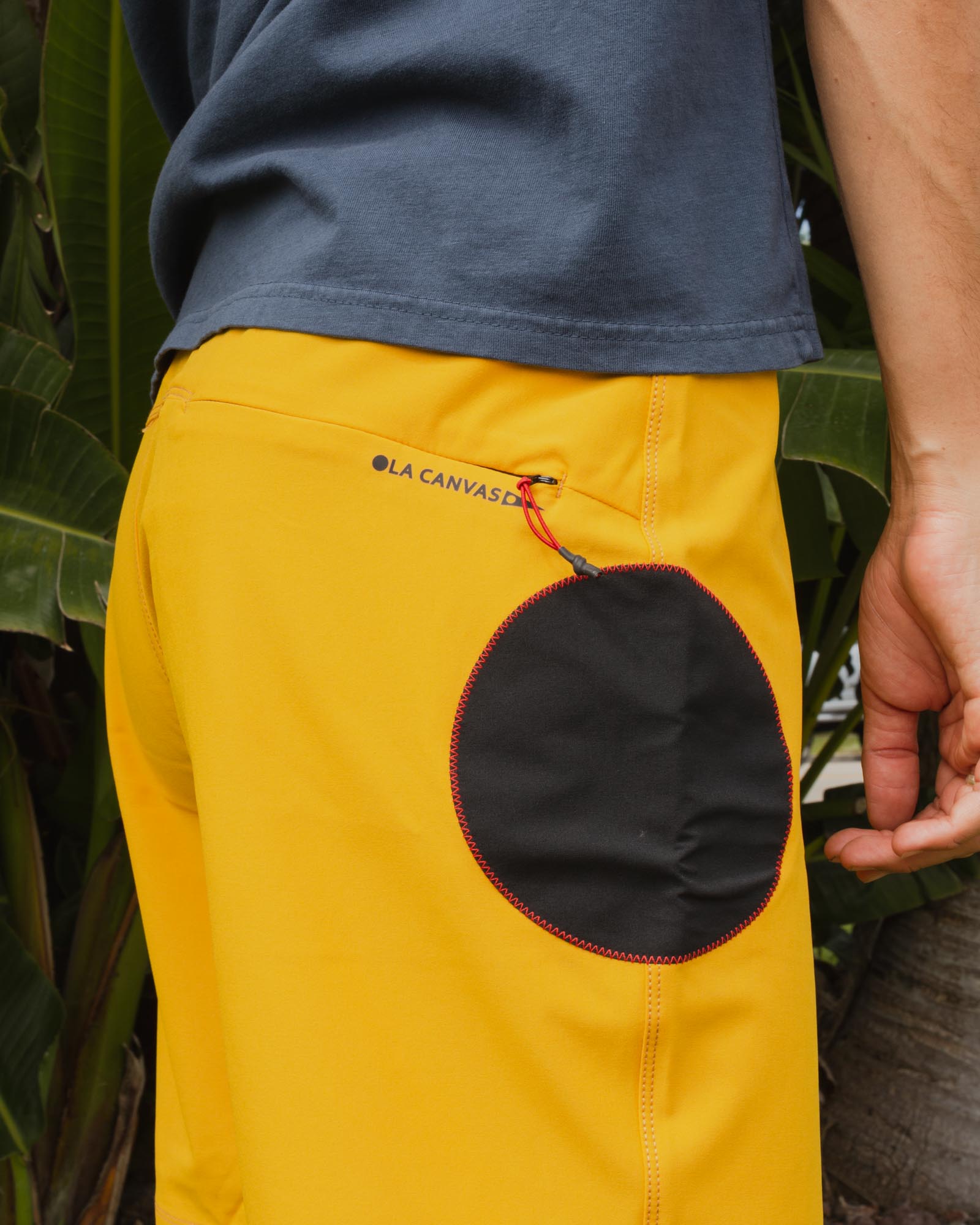 Ola Canvas Blackball Boardshorts- Yellow