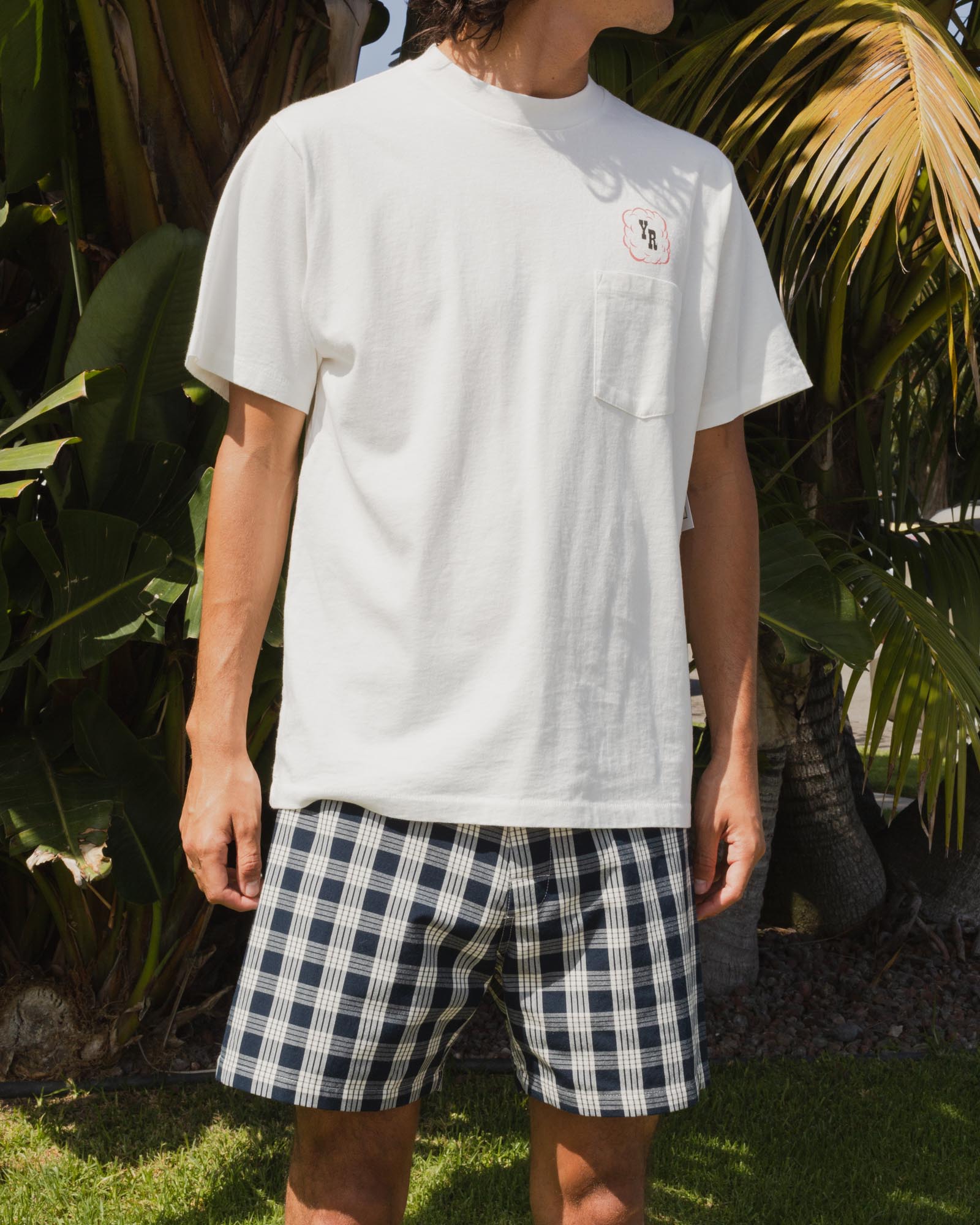 Yellow Rat Hawaiian Palaka Trunks- Navy