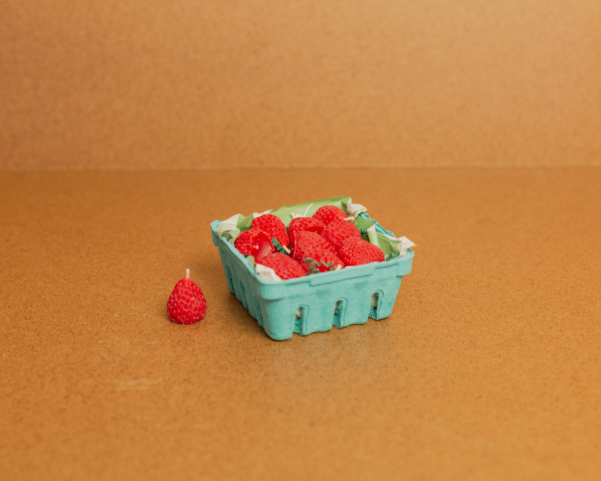 Beeswax Strawberry Birthday Candles by Happy Organics