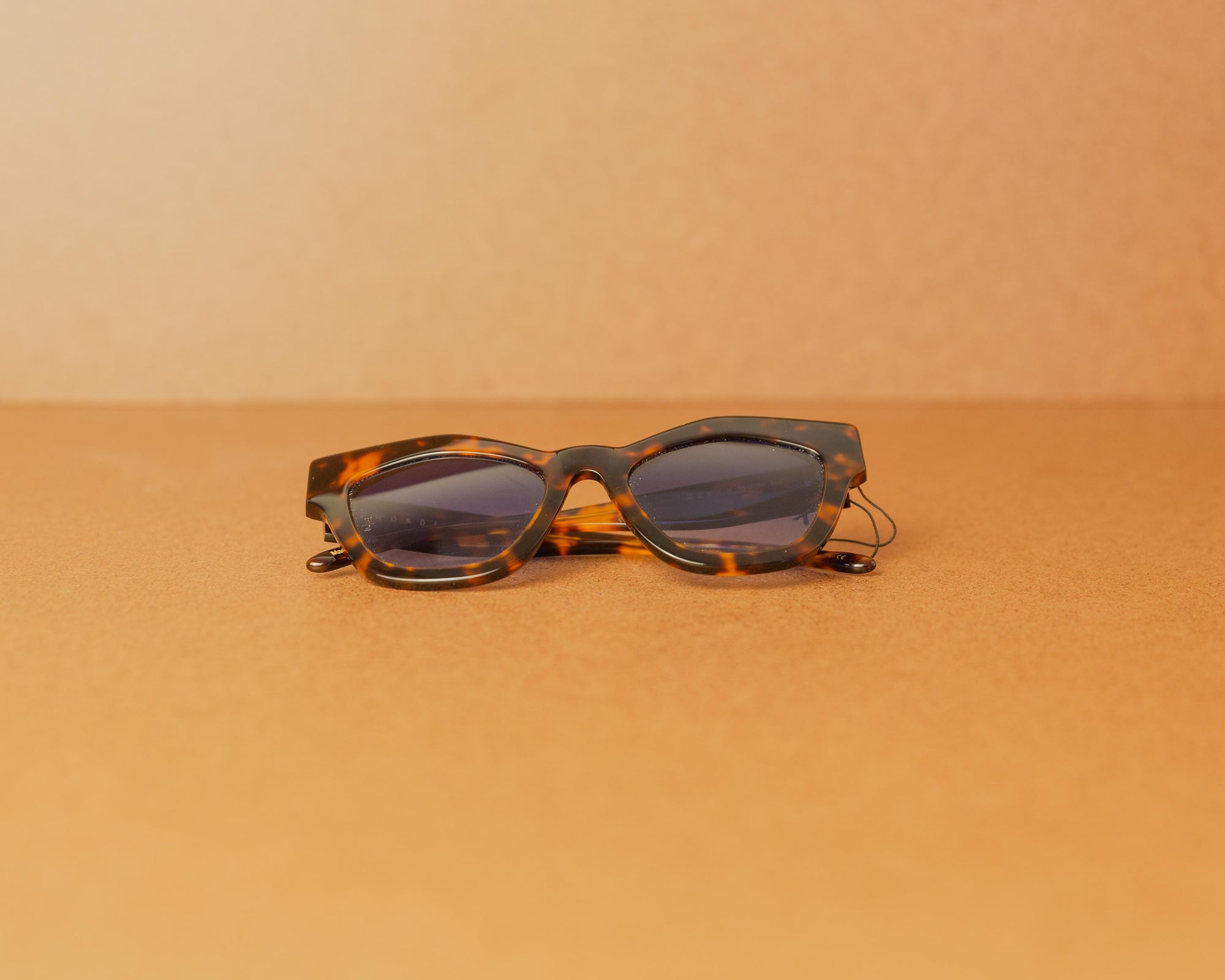 Wonderland ZZYZX Sunglasses in Havana/Gradient Blue