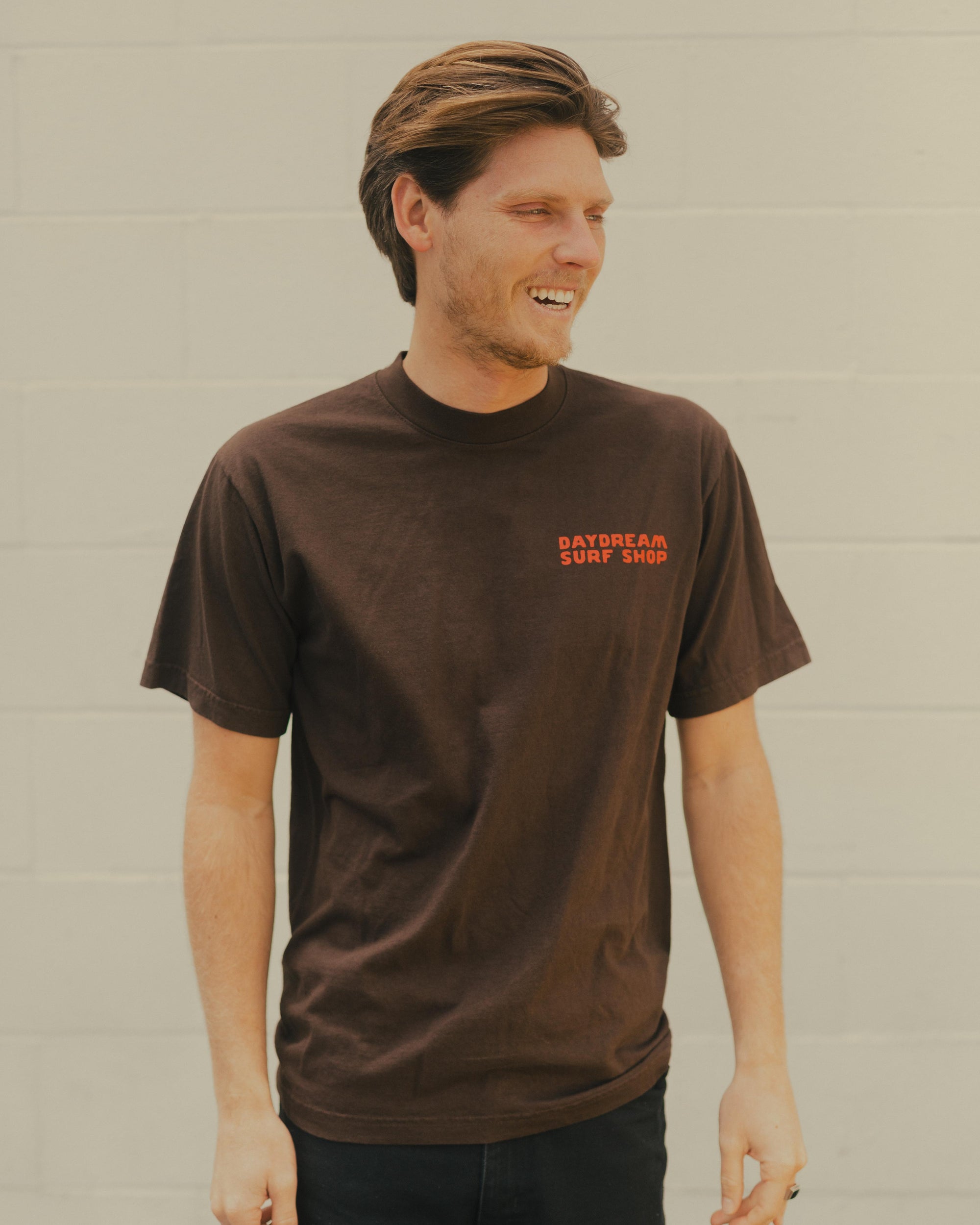 Daydream Puzzle Tee- Dark Brown