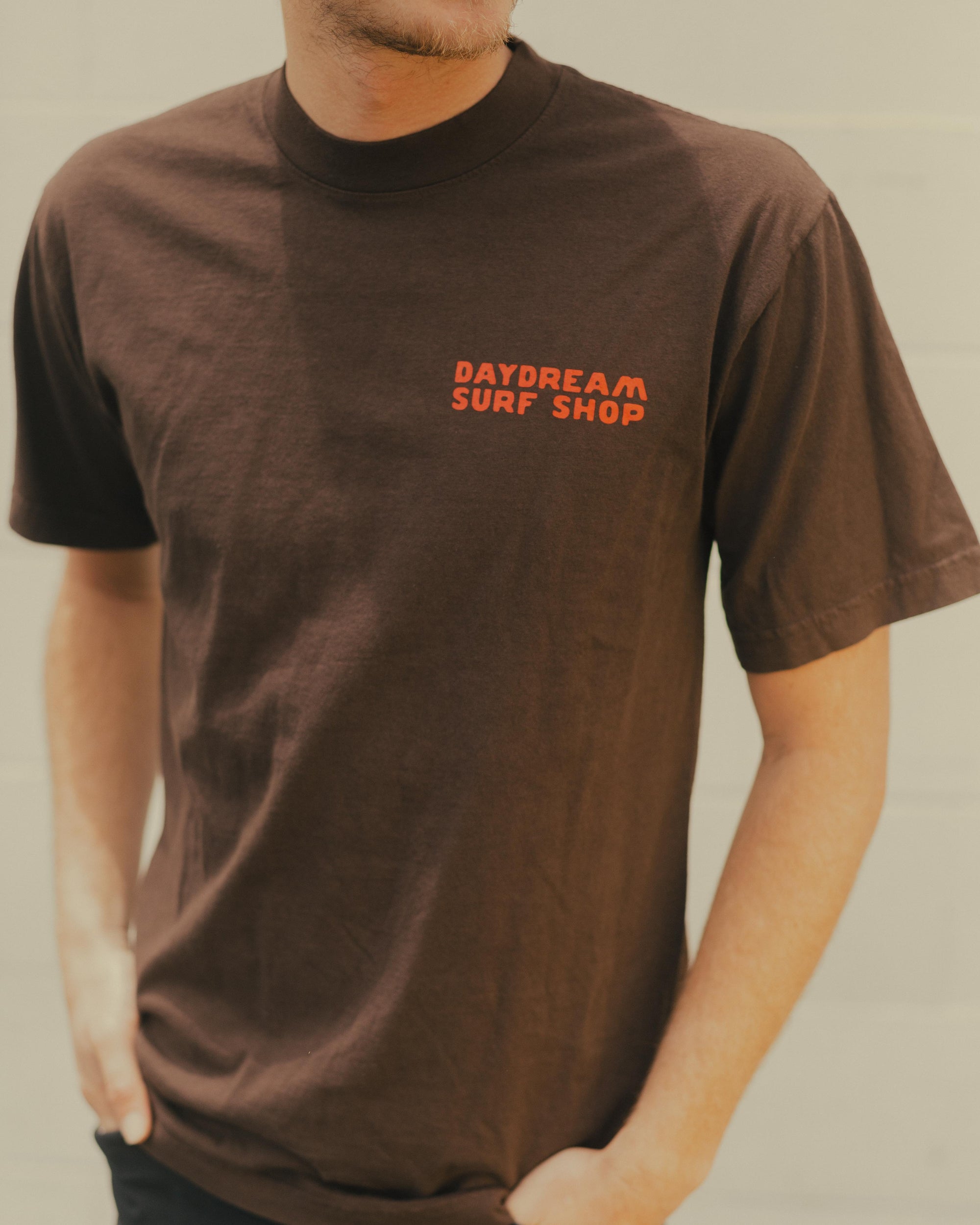 Daydream Puzzle Tee- Dark Brown
