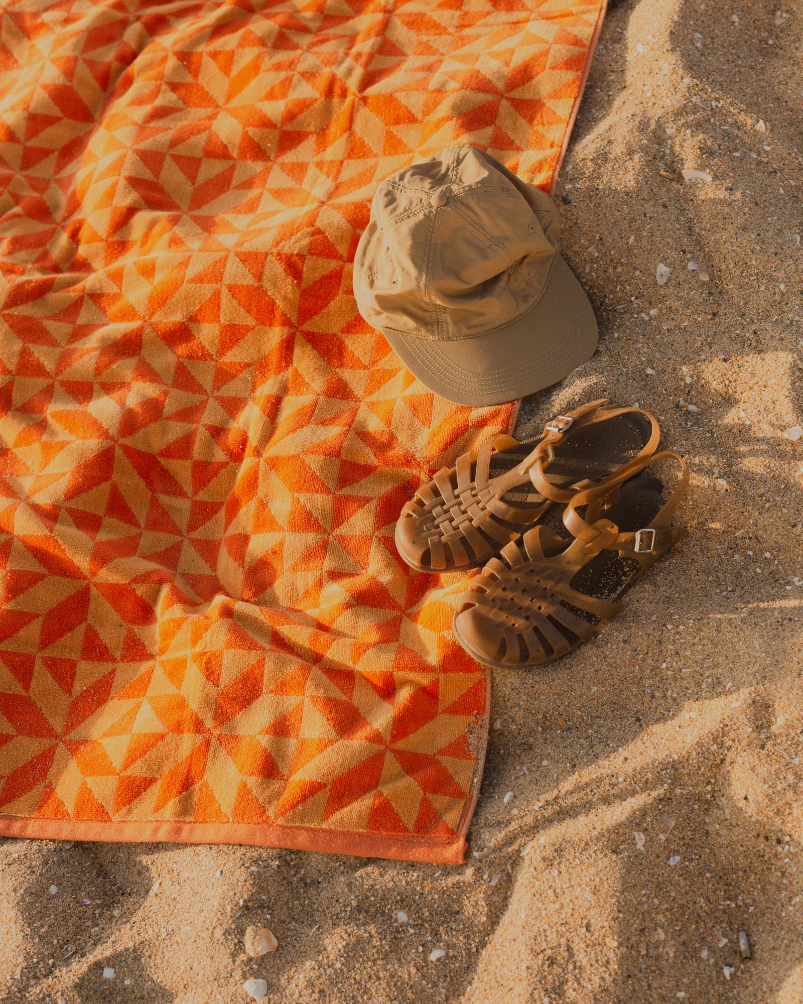 Quilt Print Beach Towel and accessories