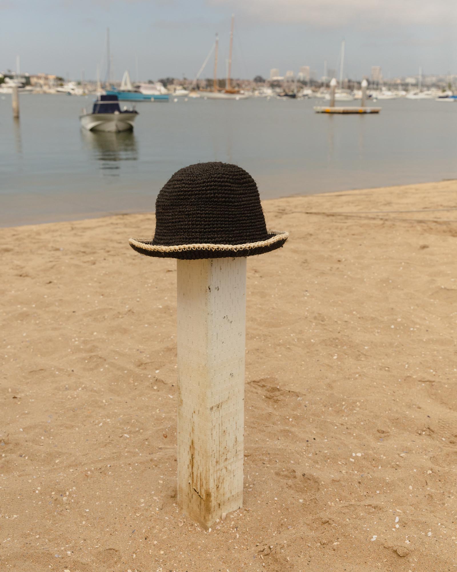 Bucket Hat Made by Minga- Black & White Trim