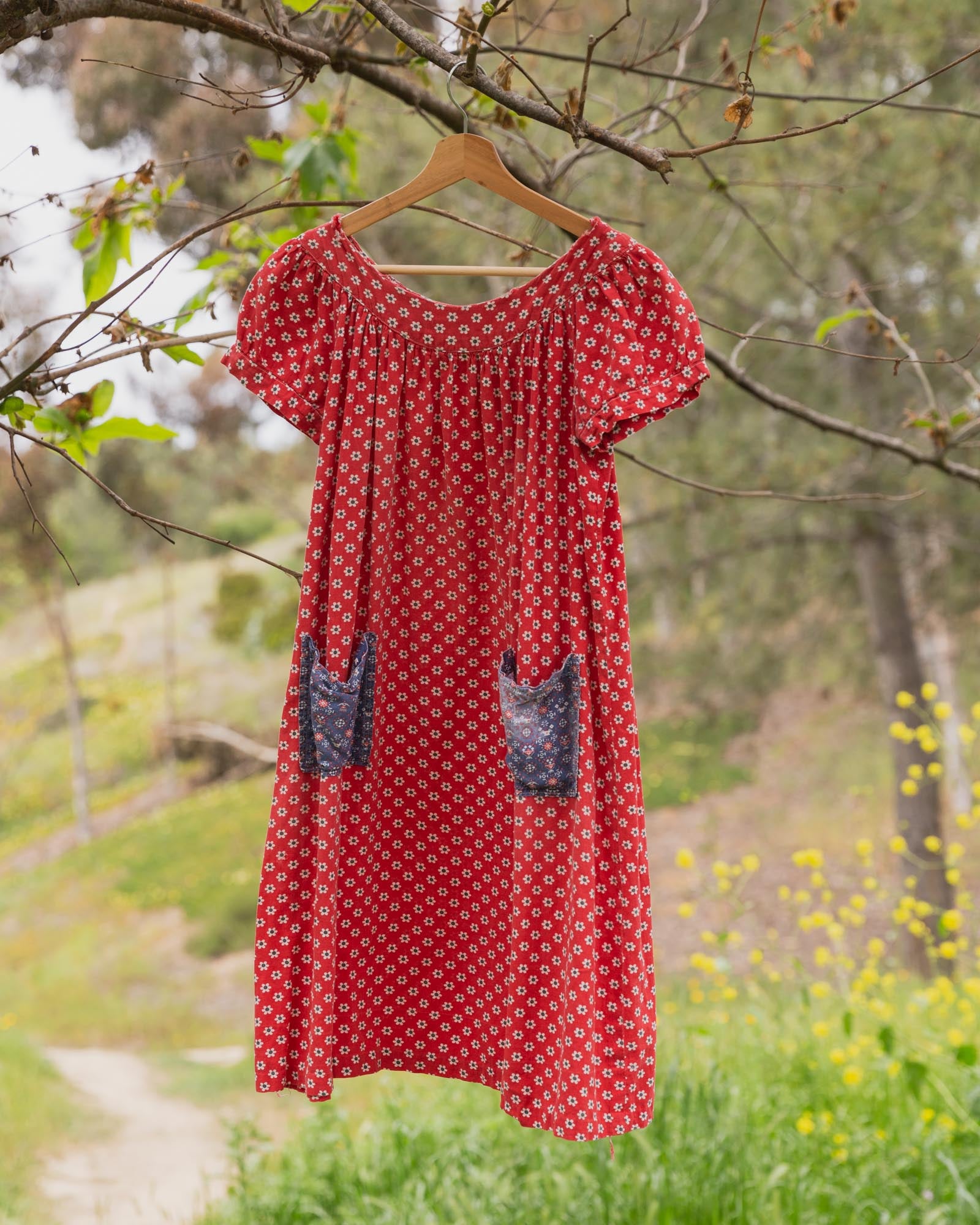 Vintage Red Babydoll Dress