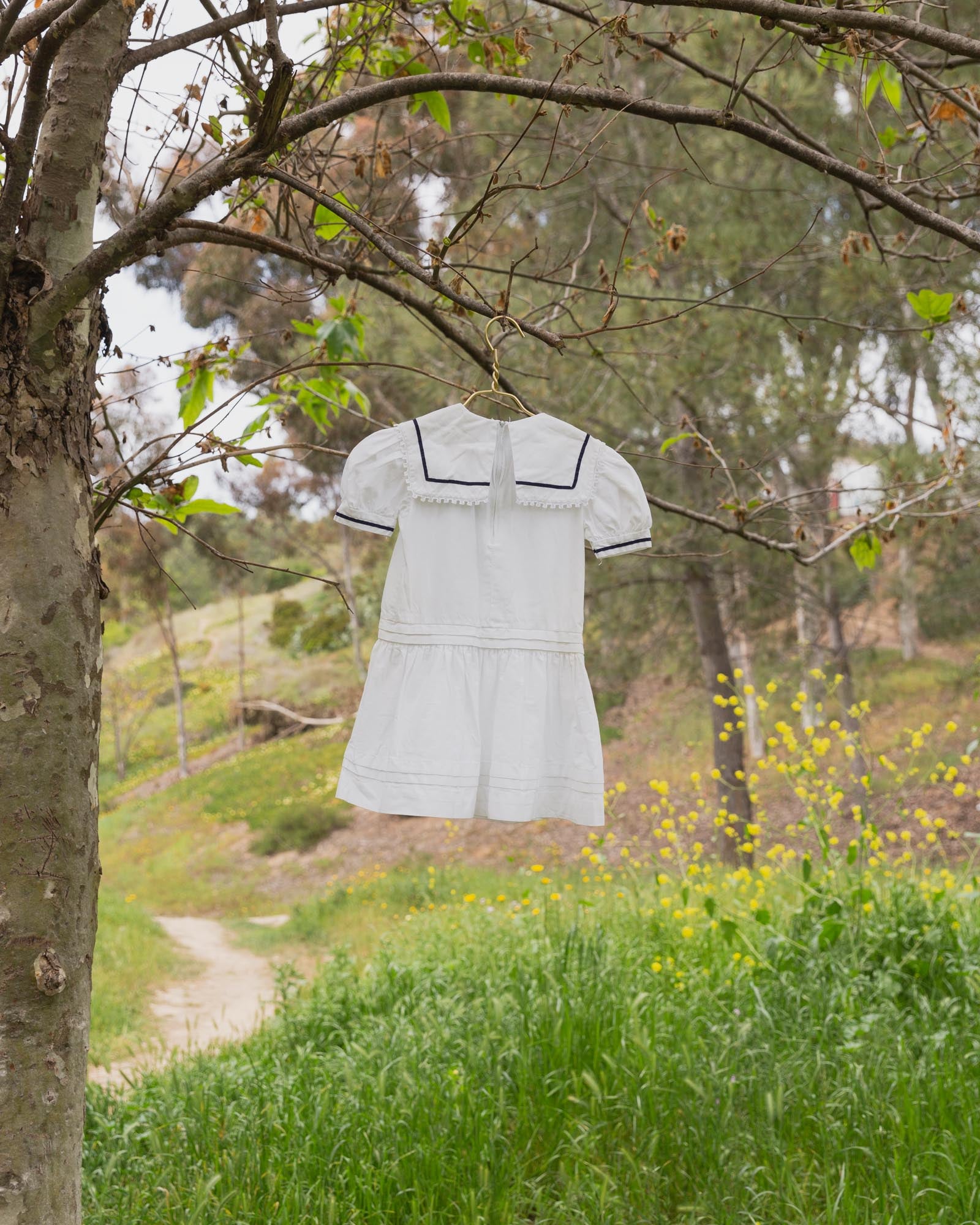 Vintage Kids Tiered Sailor Dress