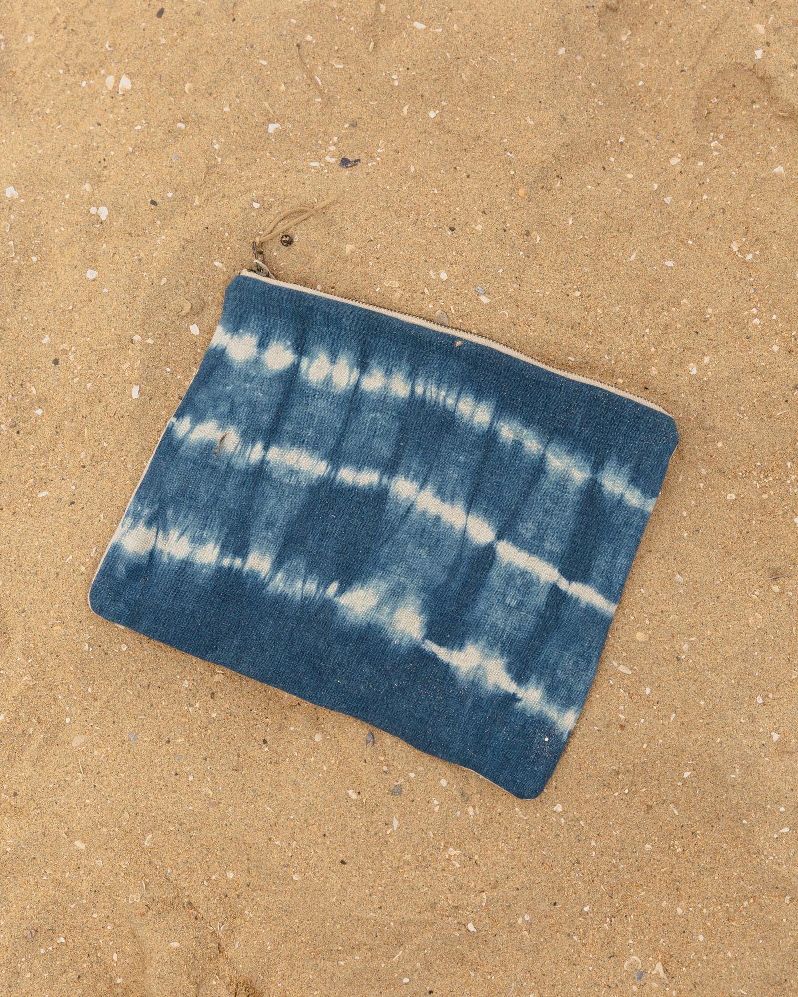 Gray Green Goods Shibori Big Zip Bag