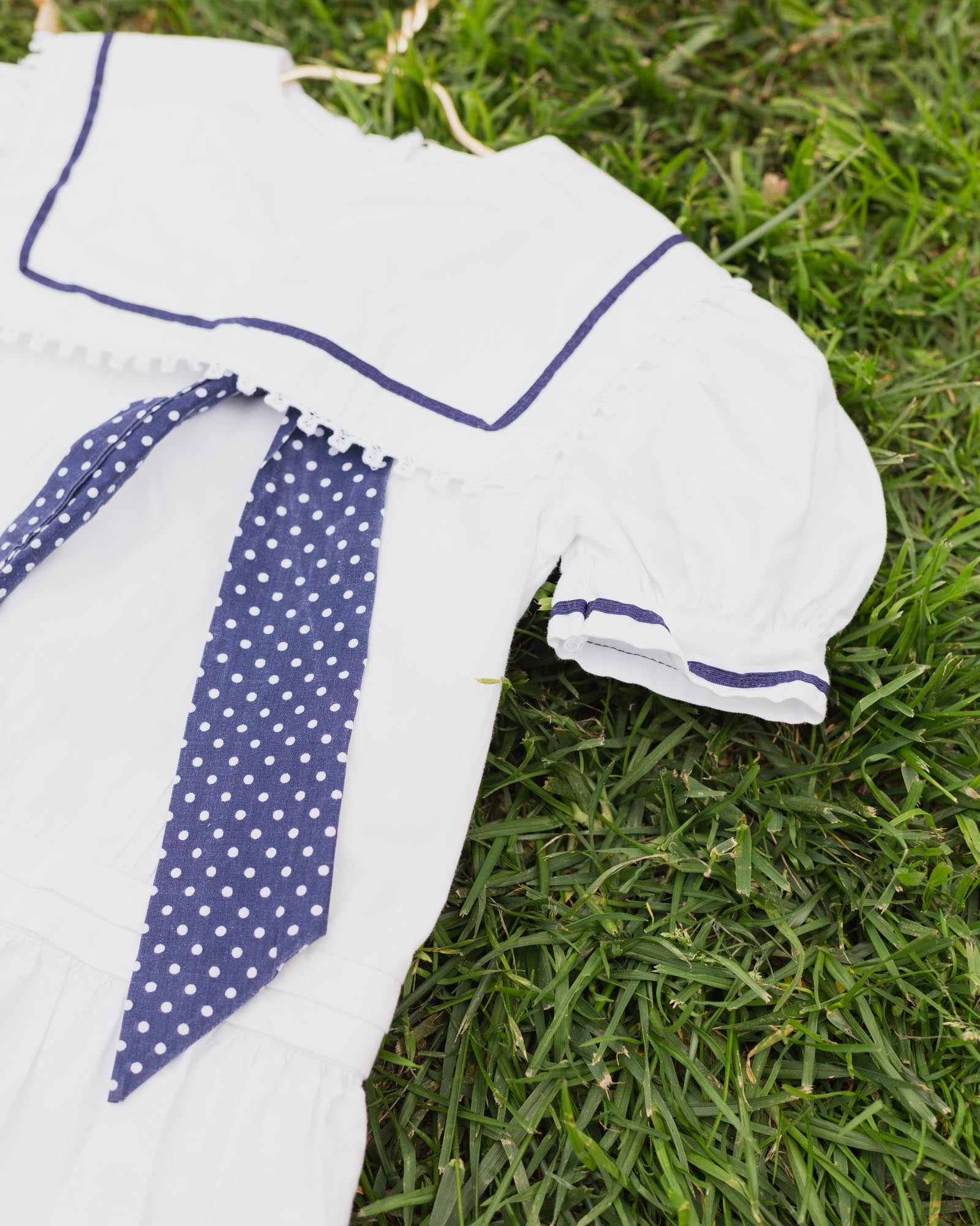 Vintage Kids Tiered Sailor Dress