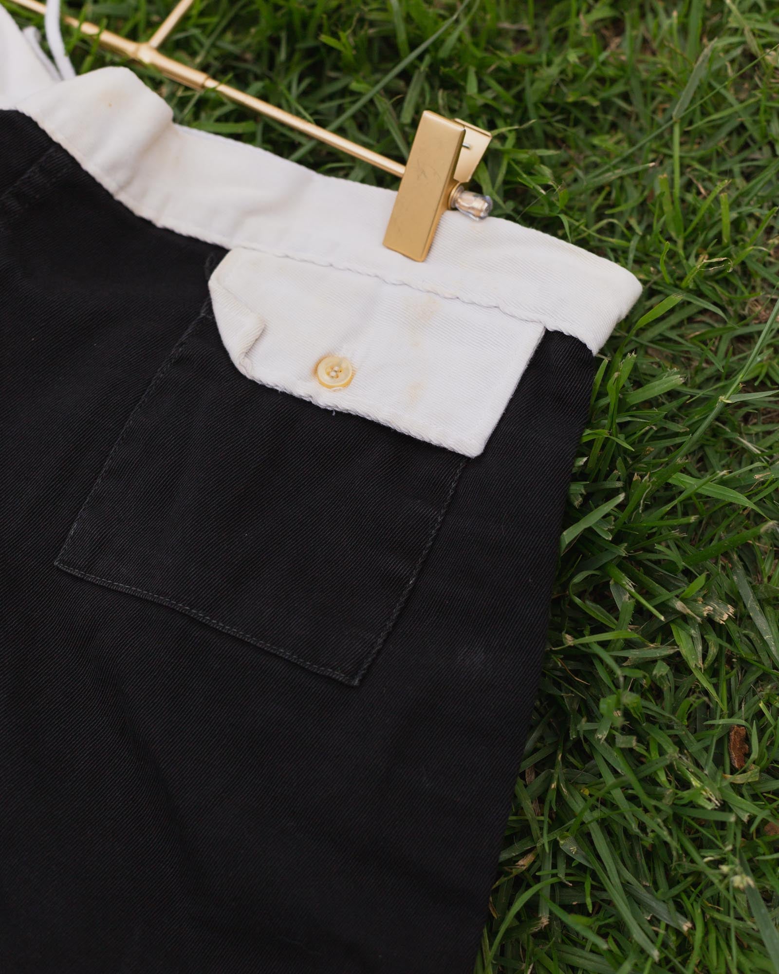 Vintage Black Cotton Trunks