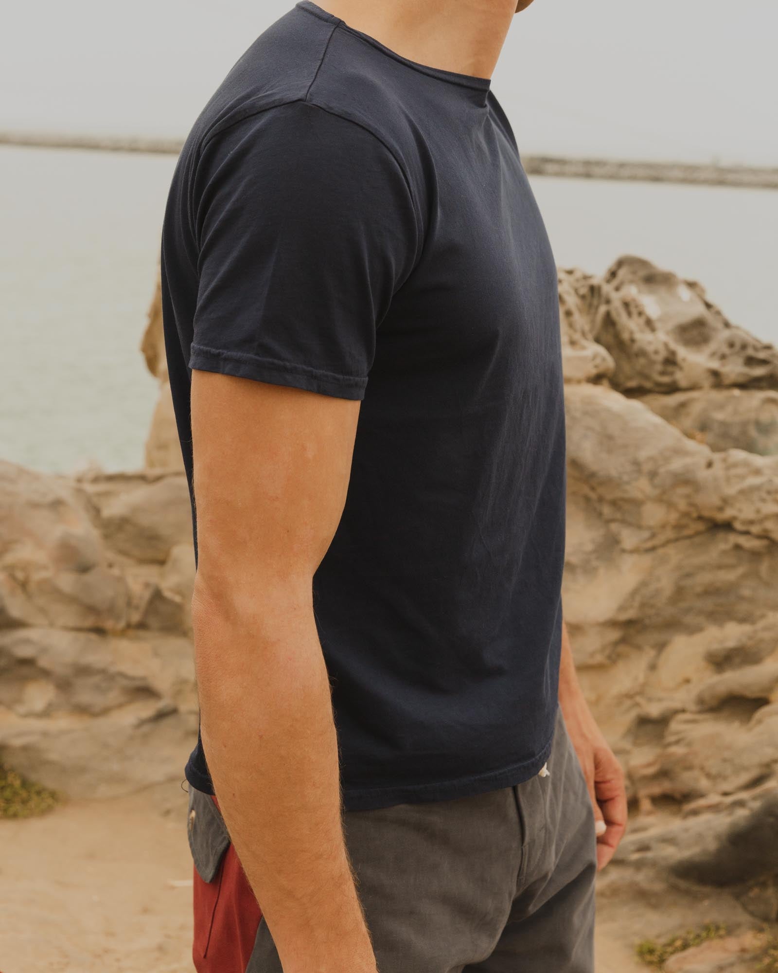 Gato Heroi ~ Boat Neck Tee in Iris