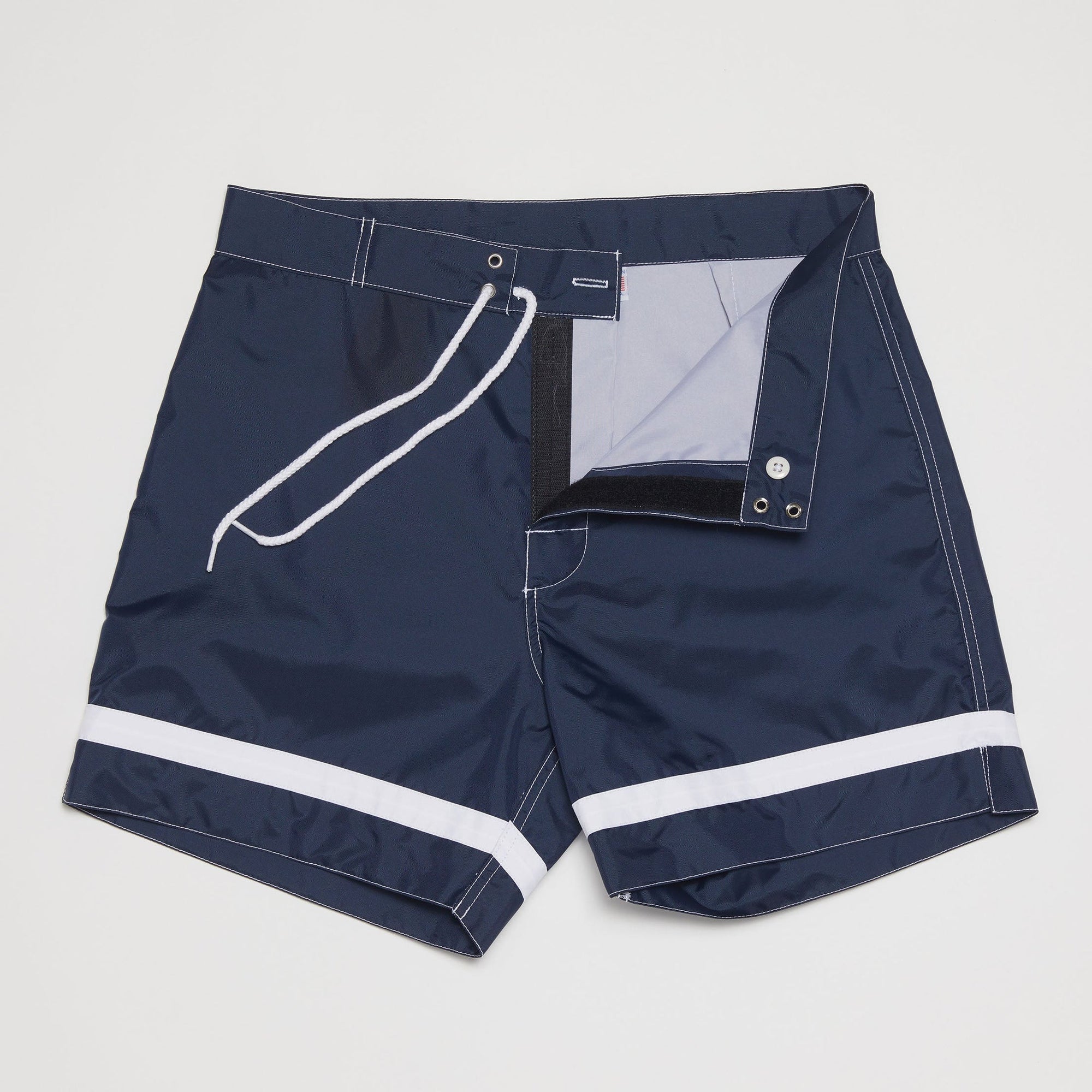 Yellow Rat Cross Bar Weave Trunk - Navy
