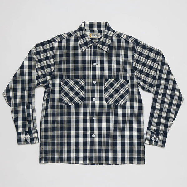 Yellow Rat Open Collar Shirt - Navy