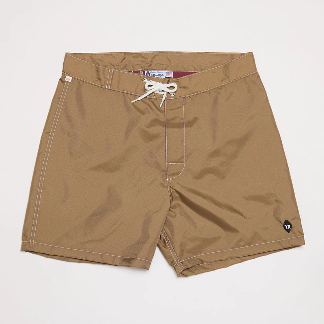 Yellow Rat Solid Nylon Trunks