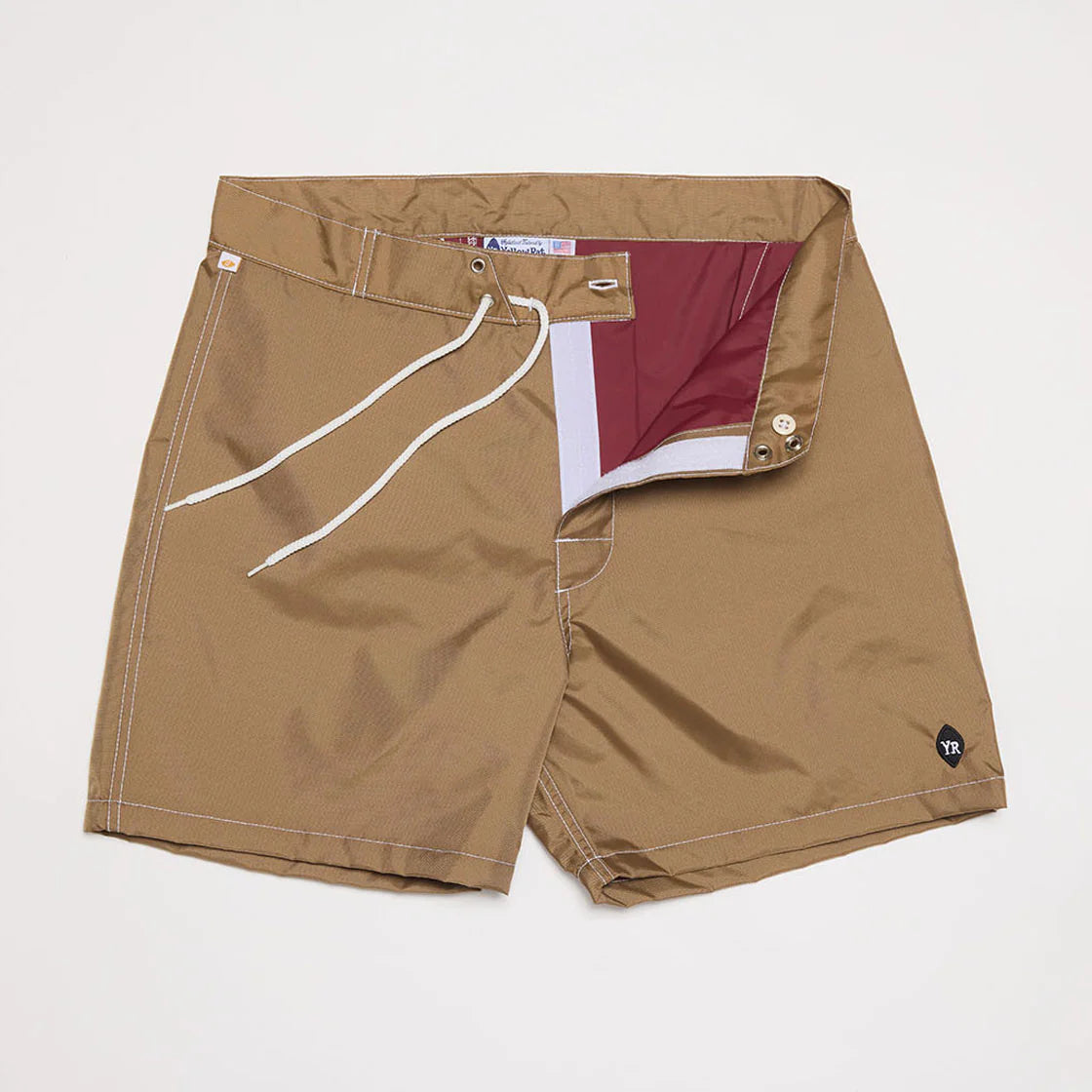 Yellow Rat Solid Nylon Trunks