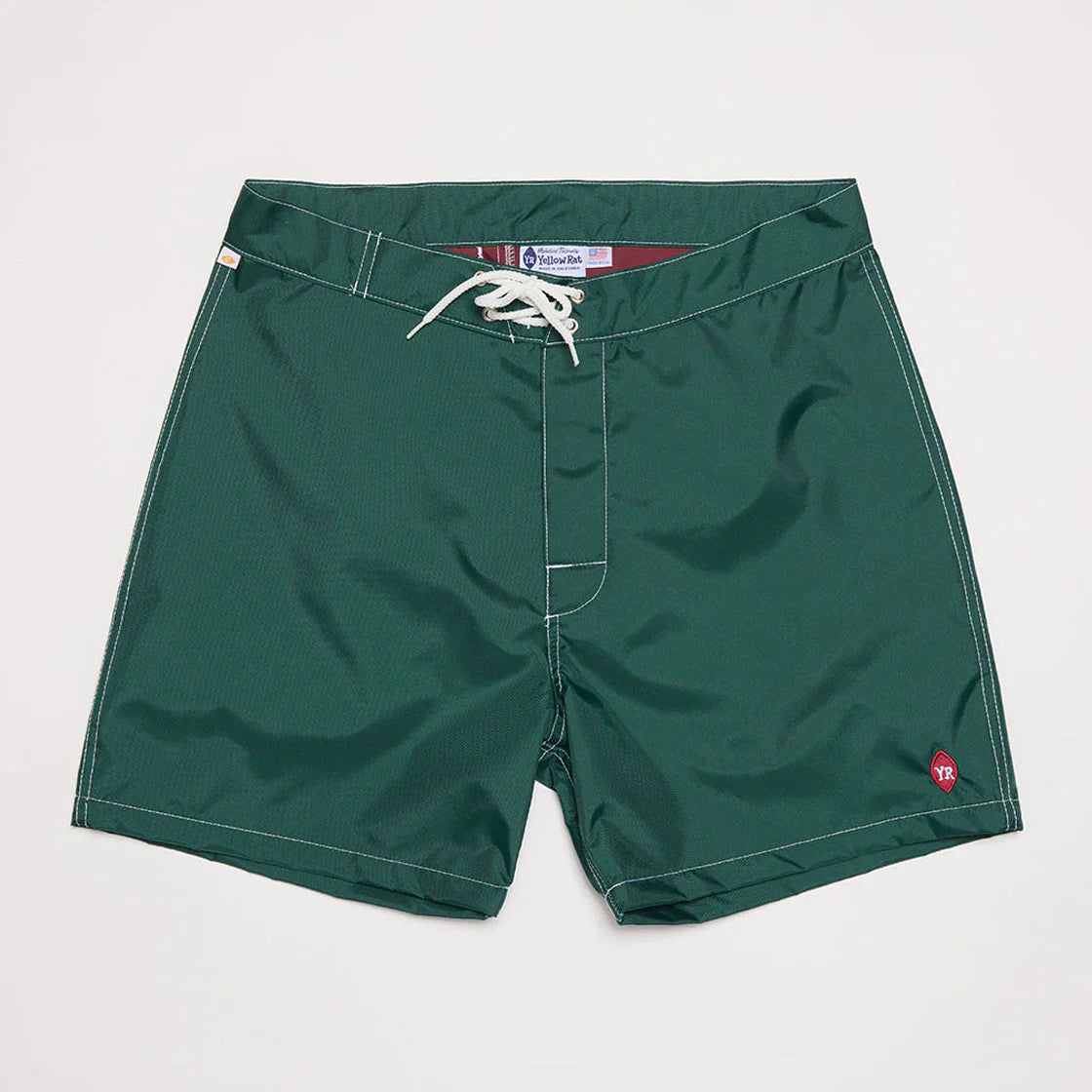 Yellow Rat Solid Nylon Trunks