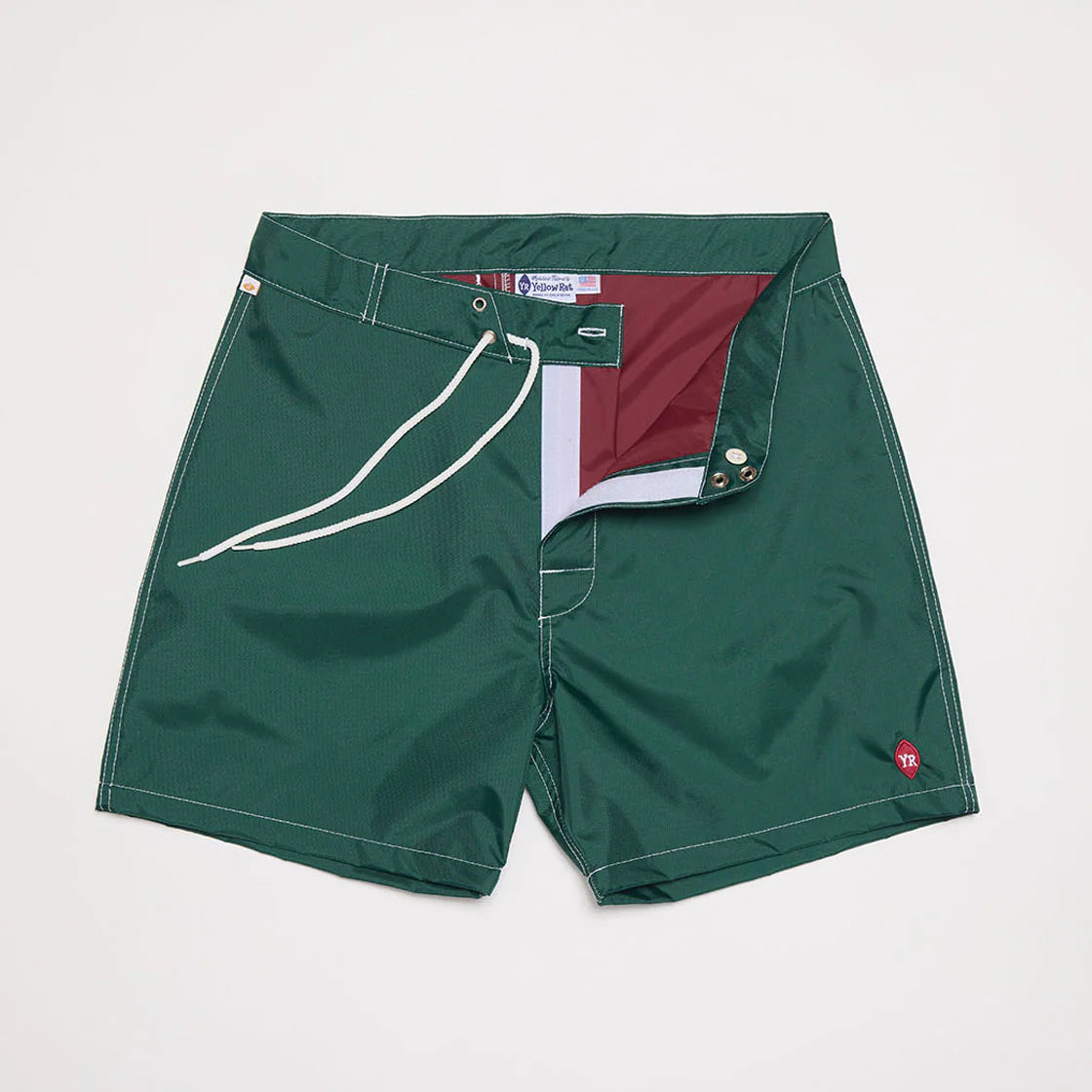 Yellow Rat Solid Nylon Trunks