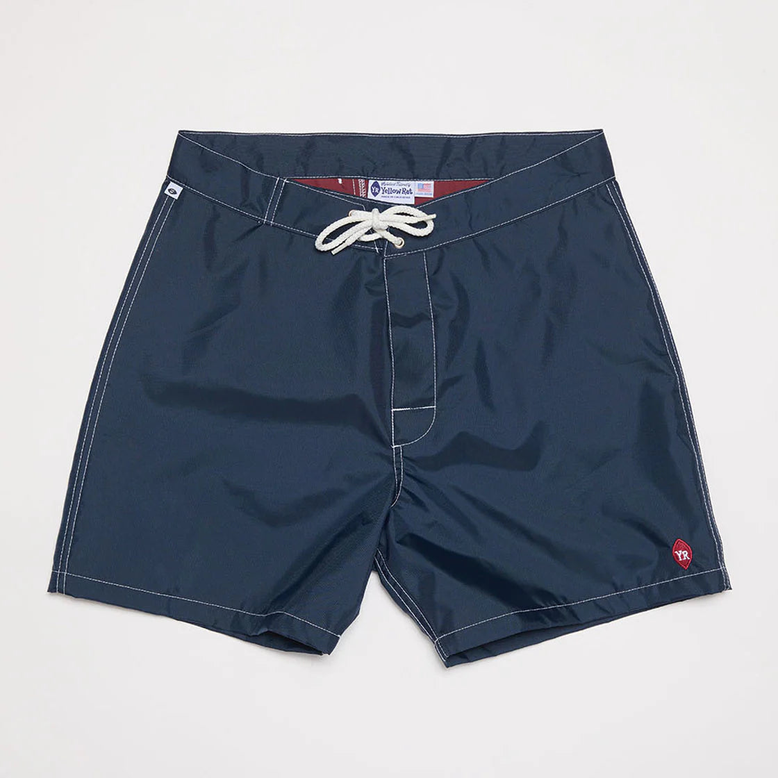 Yellow Rat Solid Nylon Trunks