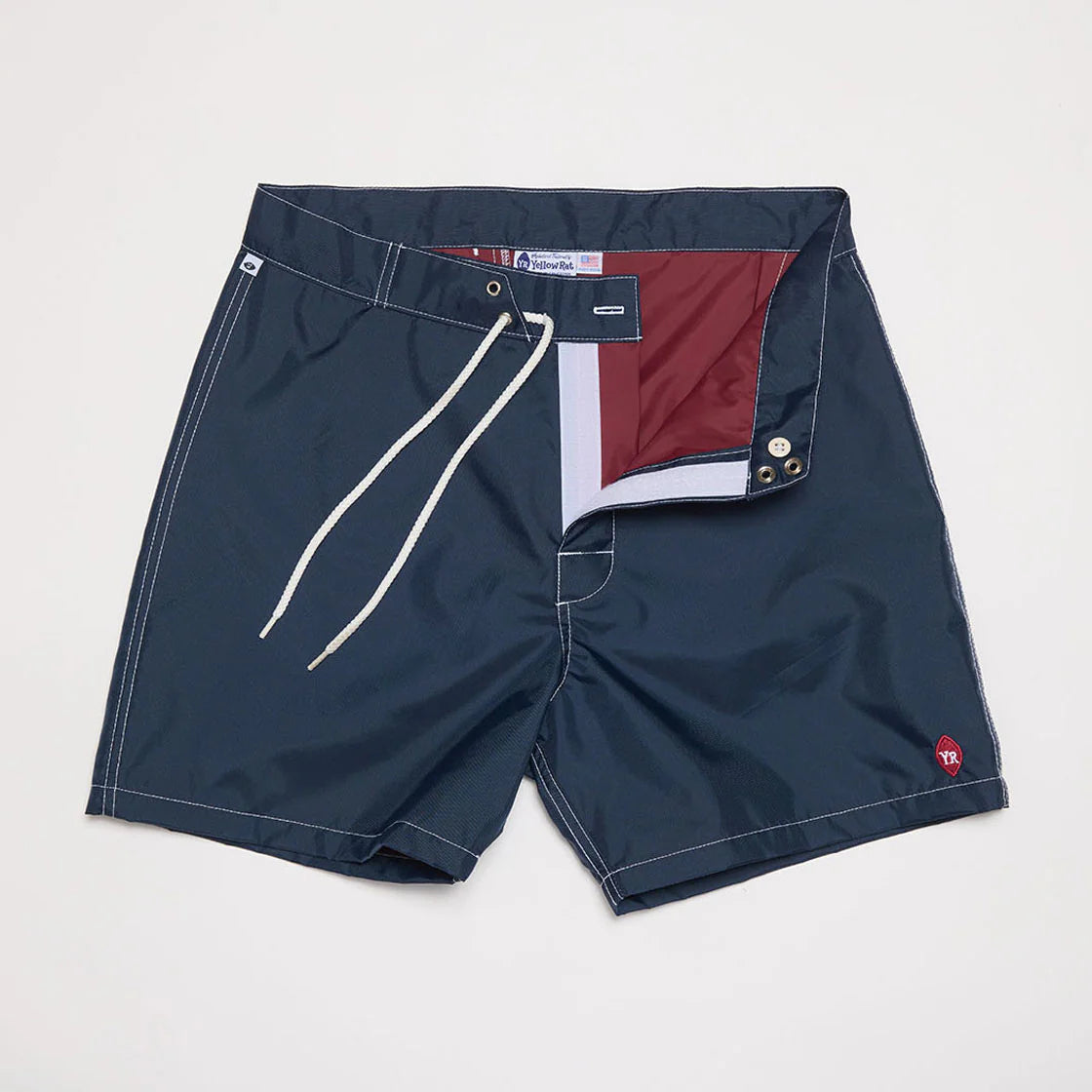 Yellow Rat Solid Nylon Trunks