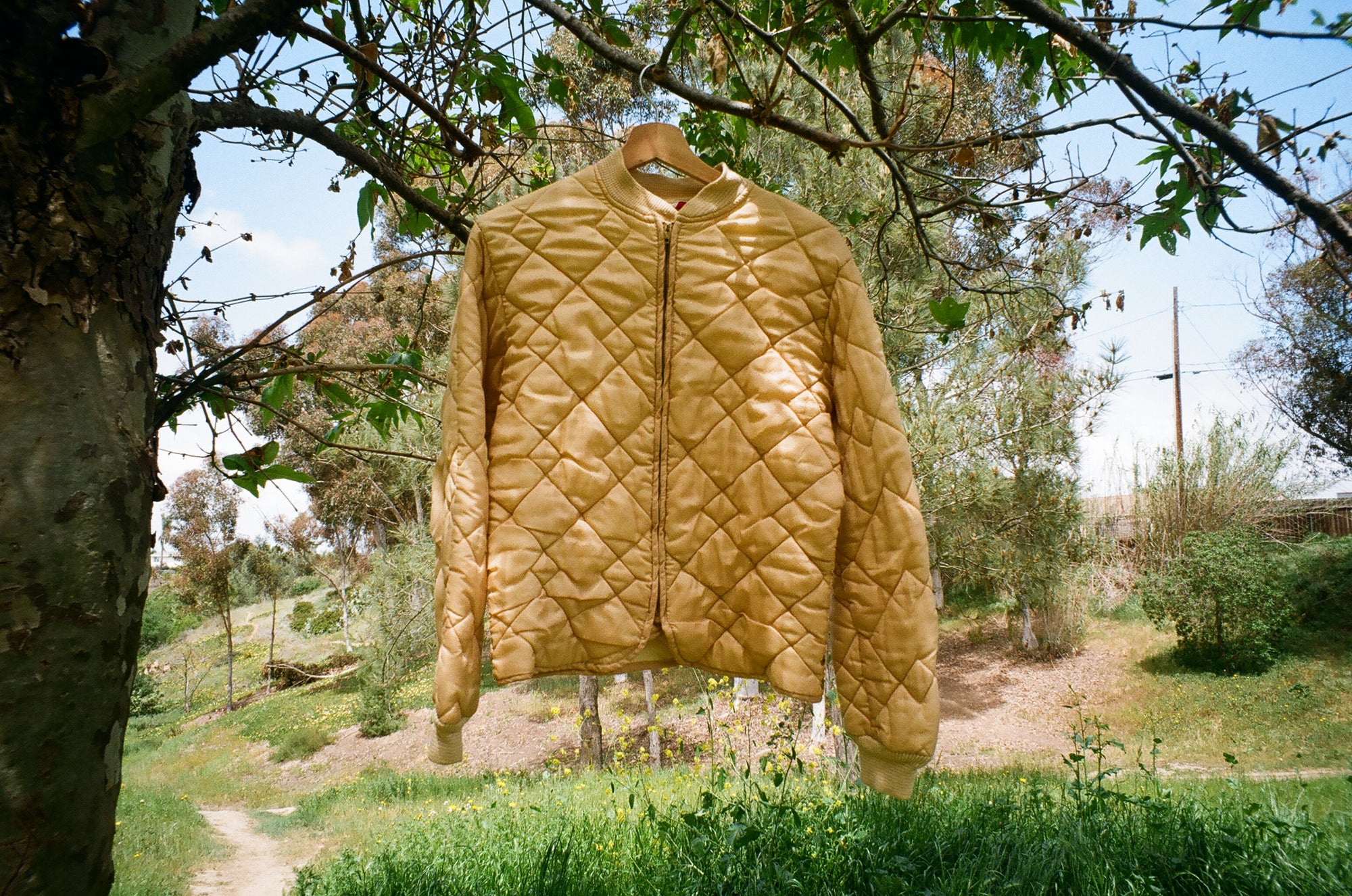 Vintage Cream Quilted Liner Jacket
