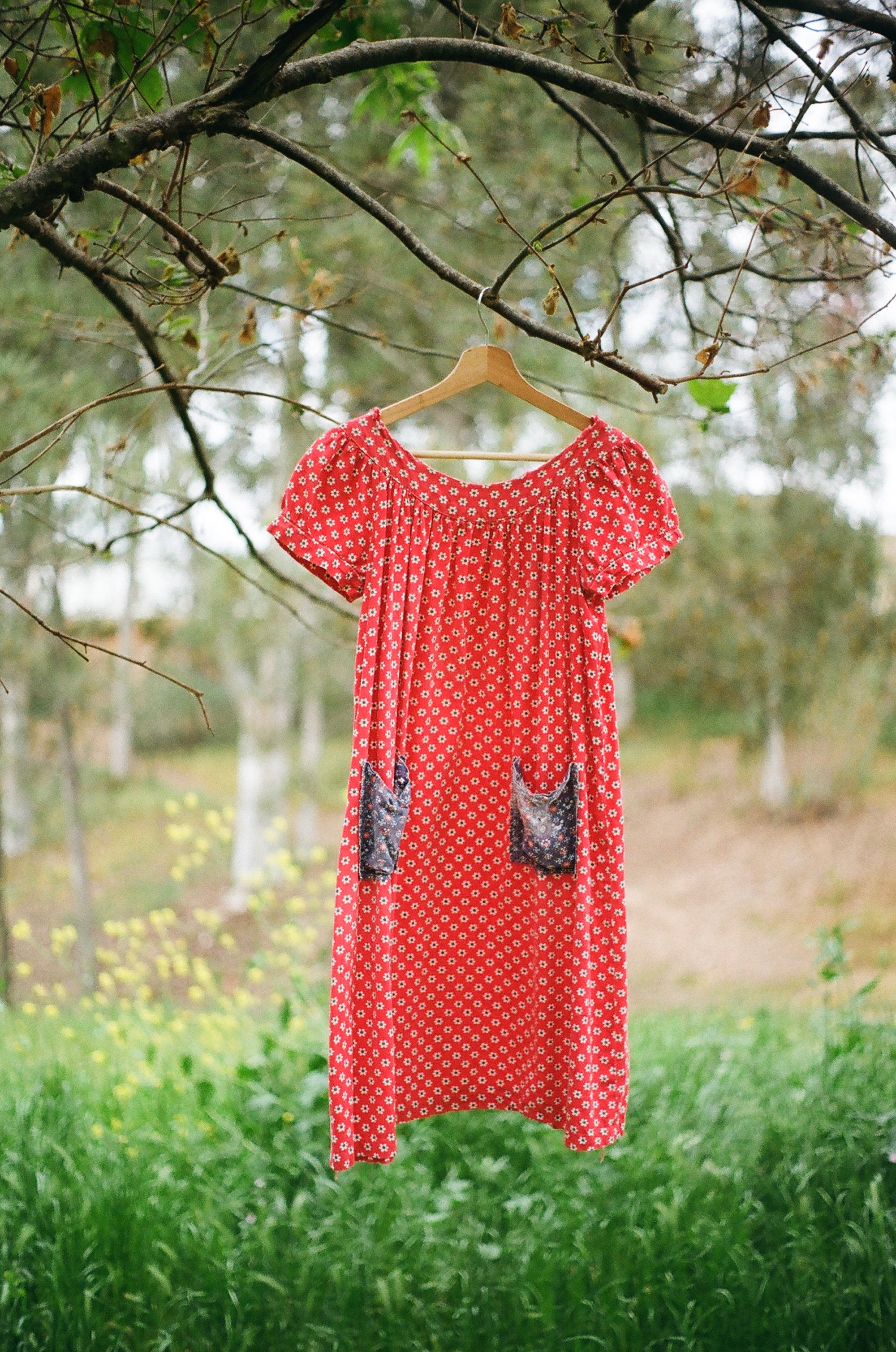 Vintage Red Babydoll Dress