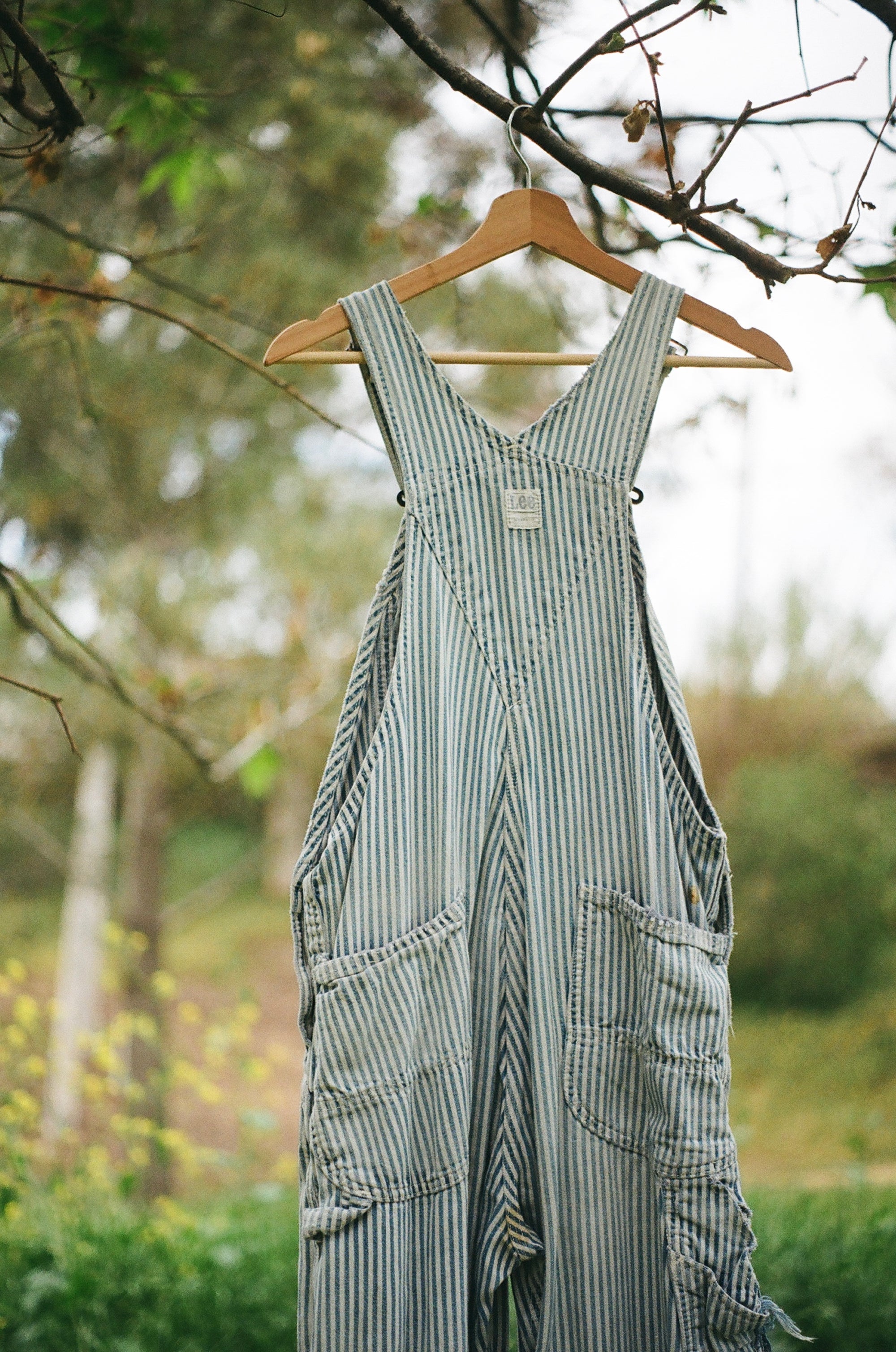 Vintage Lee Railroad Stripe Overalls