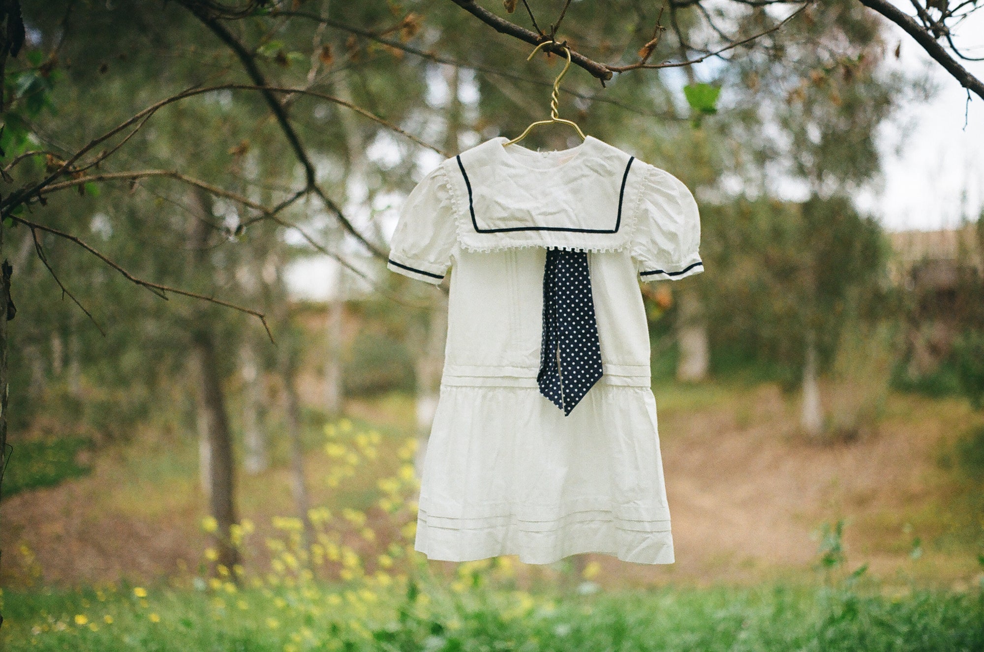 Vintage Kids Tiered Sailor Dress
