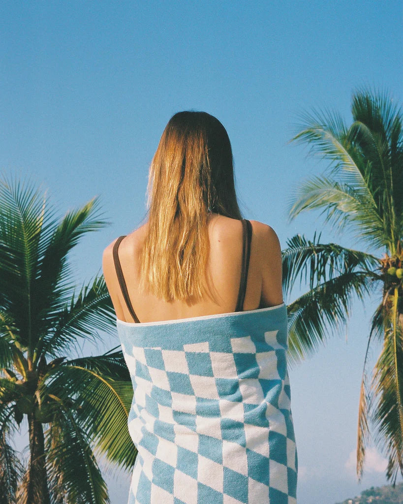 Overexposed - Aquatic Blue Organic Towel