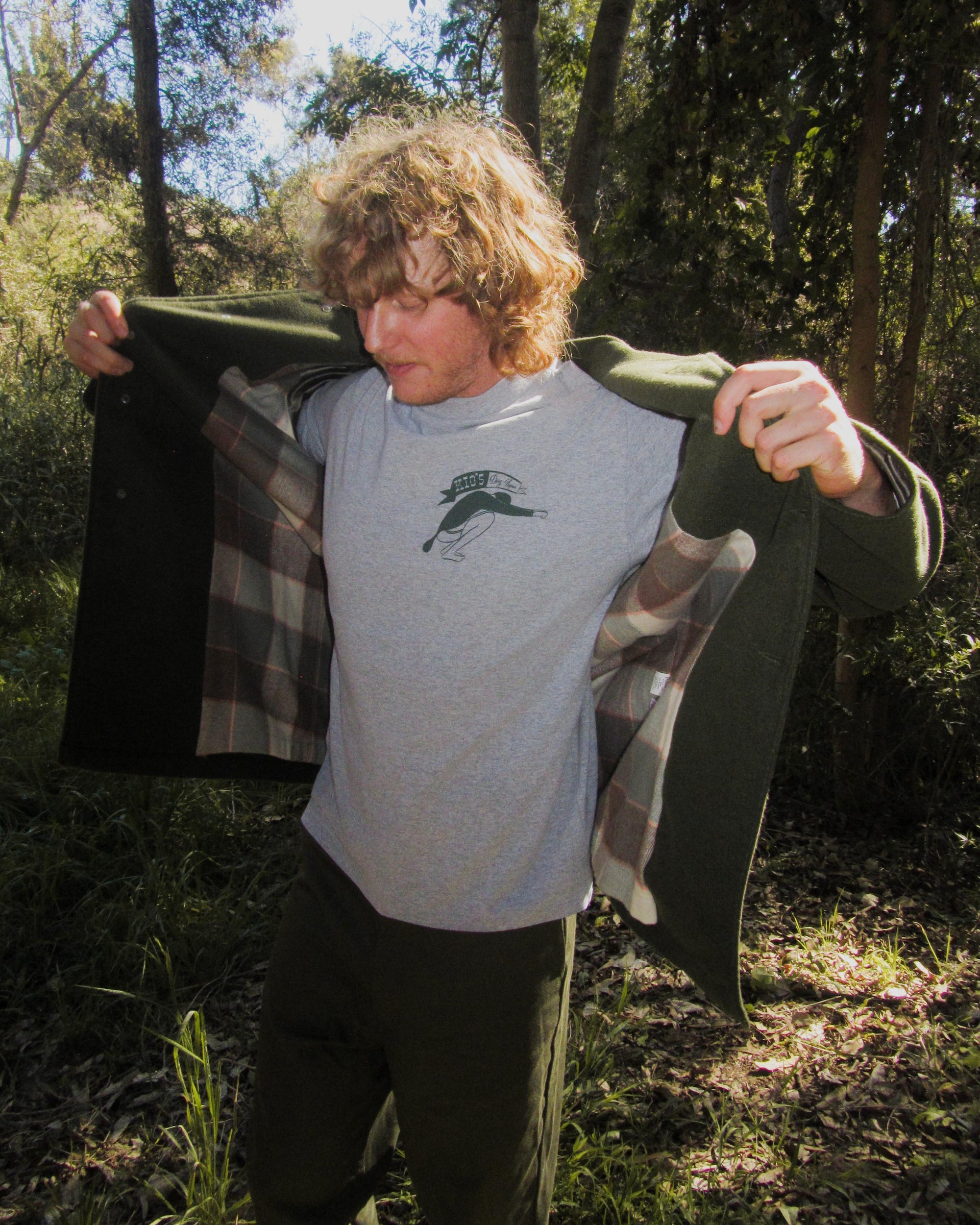 Yellow Rat Kio's Ding Repair L/S - Heather Gray