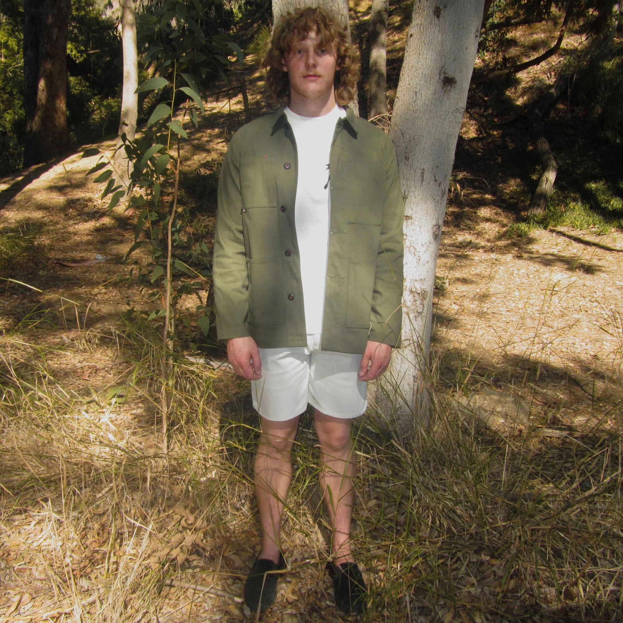 Ola Canvas Utility Jacket 01 - Green