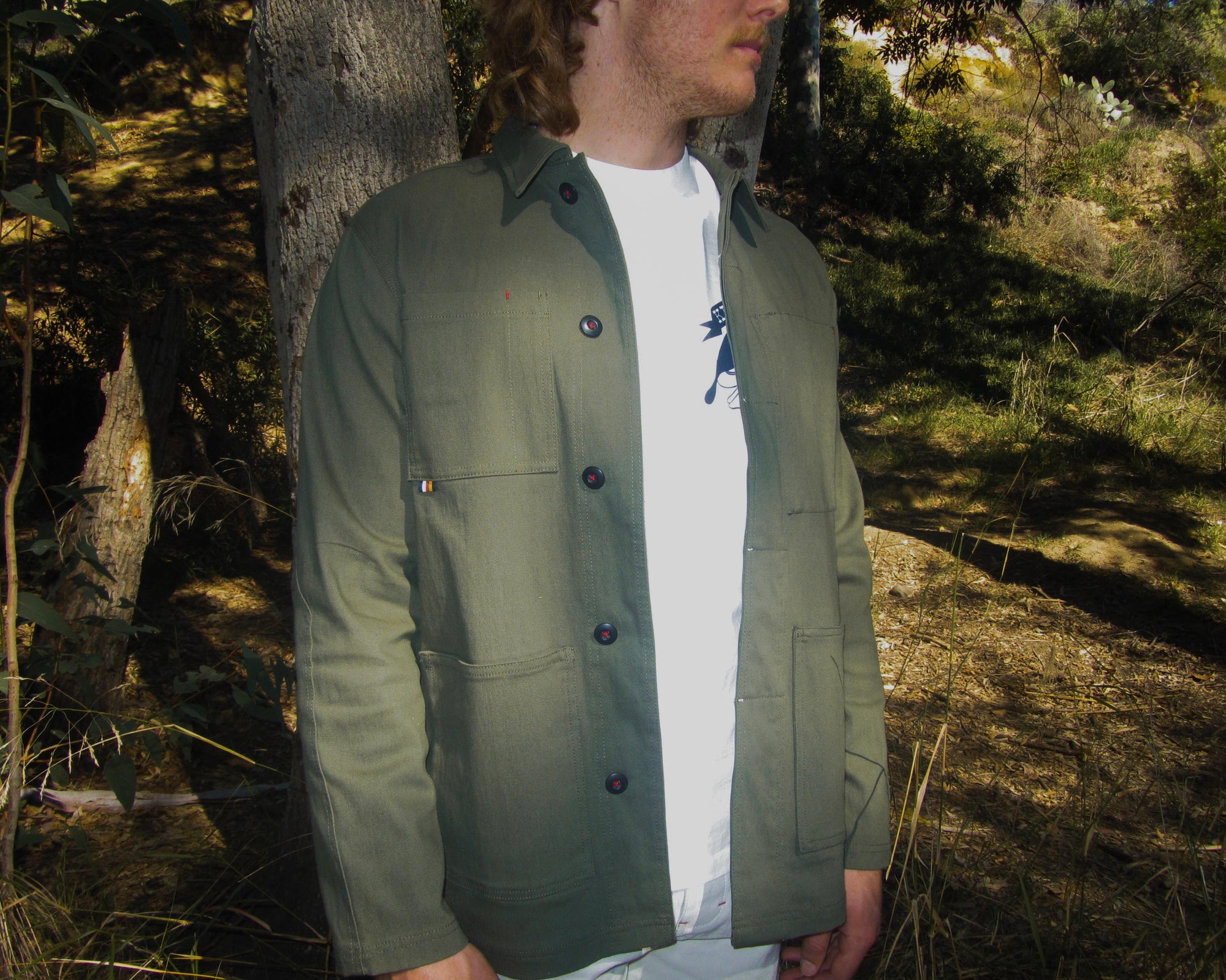 Ola Canvas Utility Jacket 01 - Green