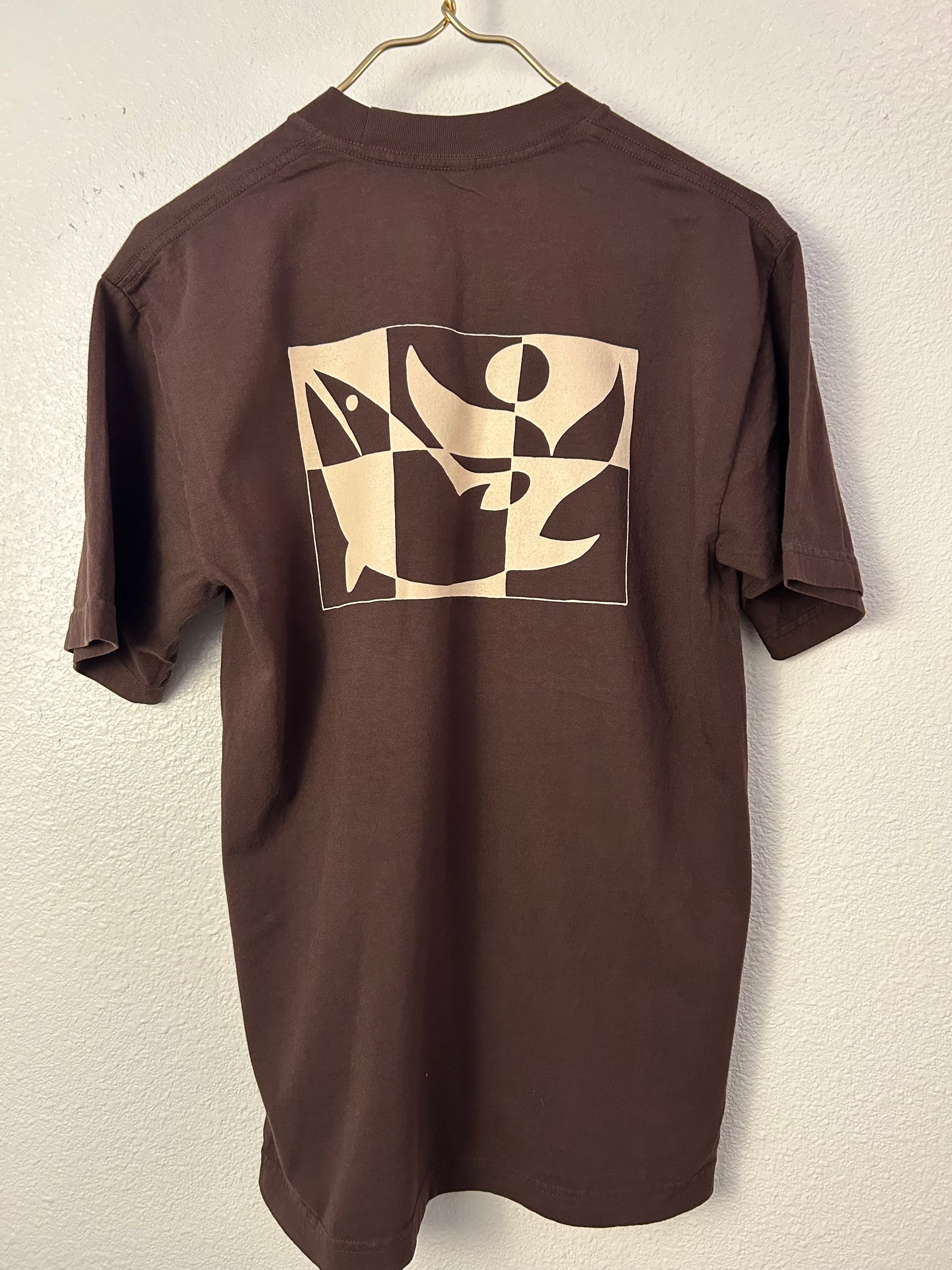 Daydream Puzzle Tee- Dark Brown