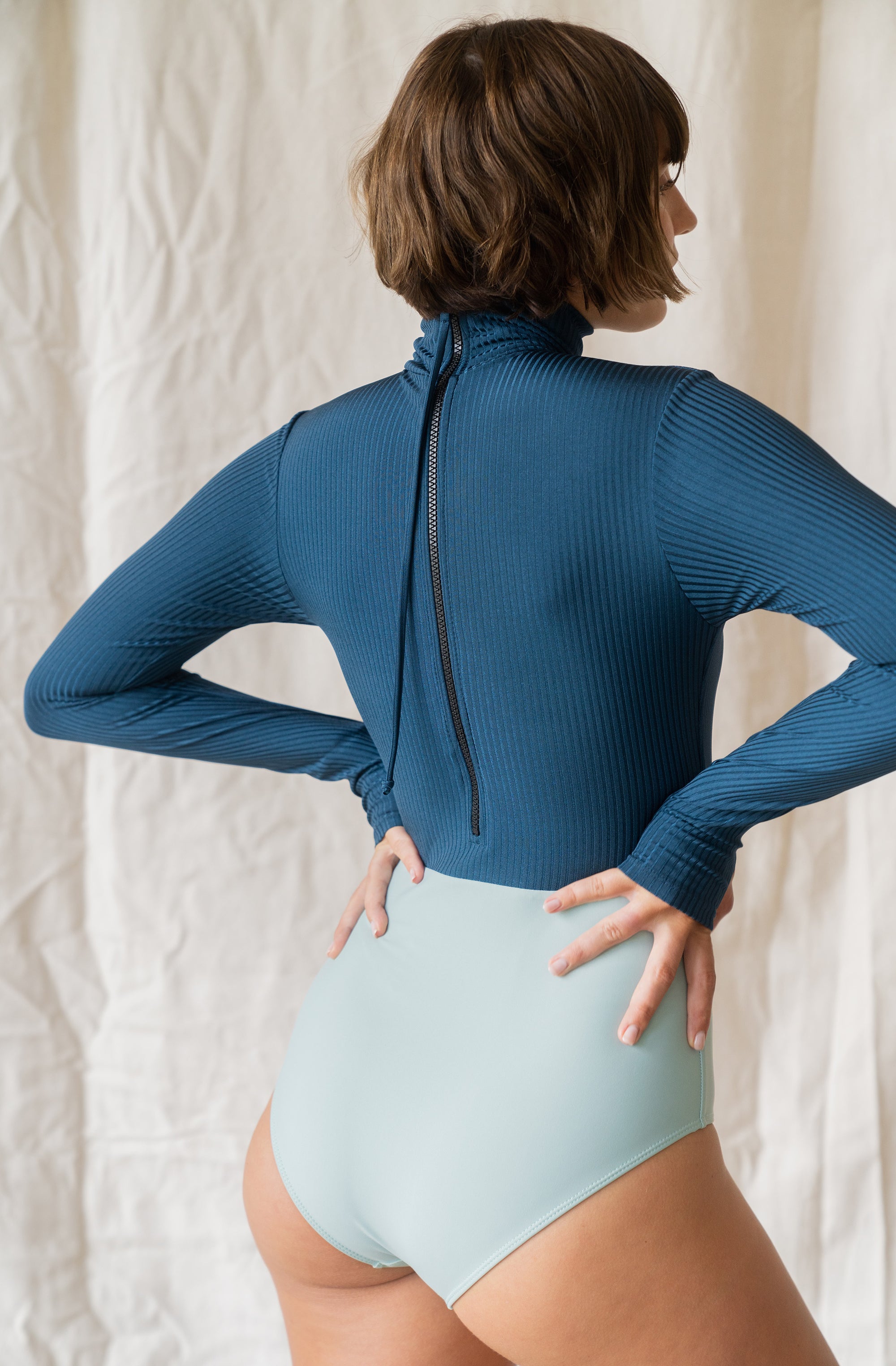 September Swimwear- Sumatra Surf Suit in Indigo