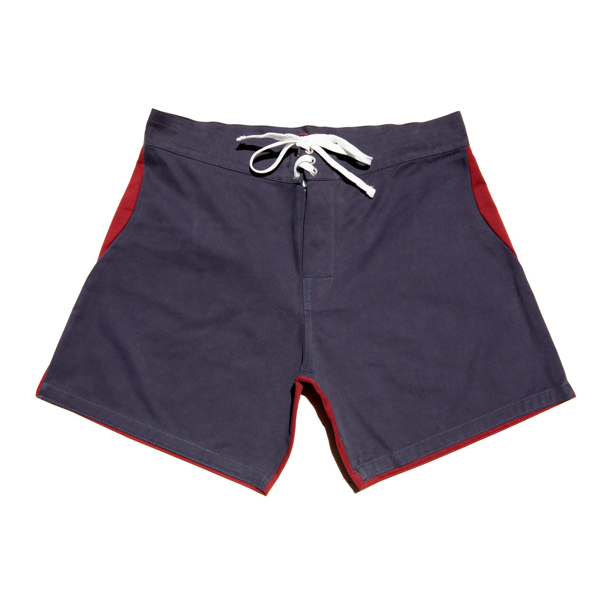 Gato Heroi Surf Shorts in Slate/Blood