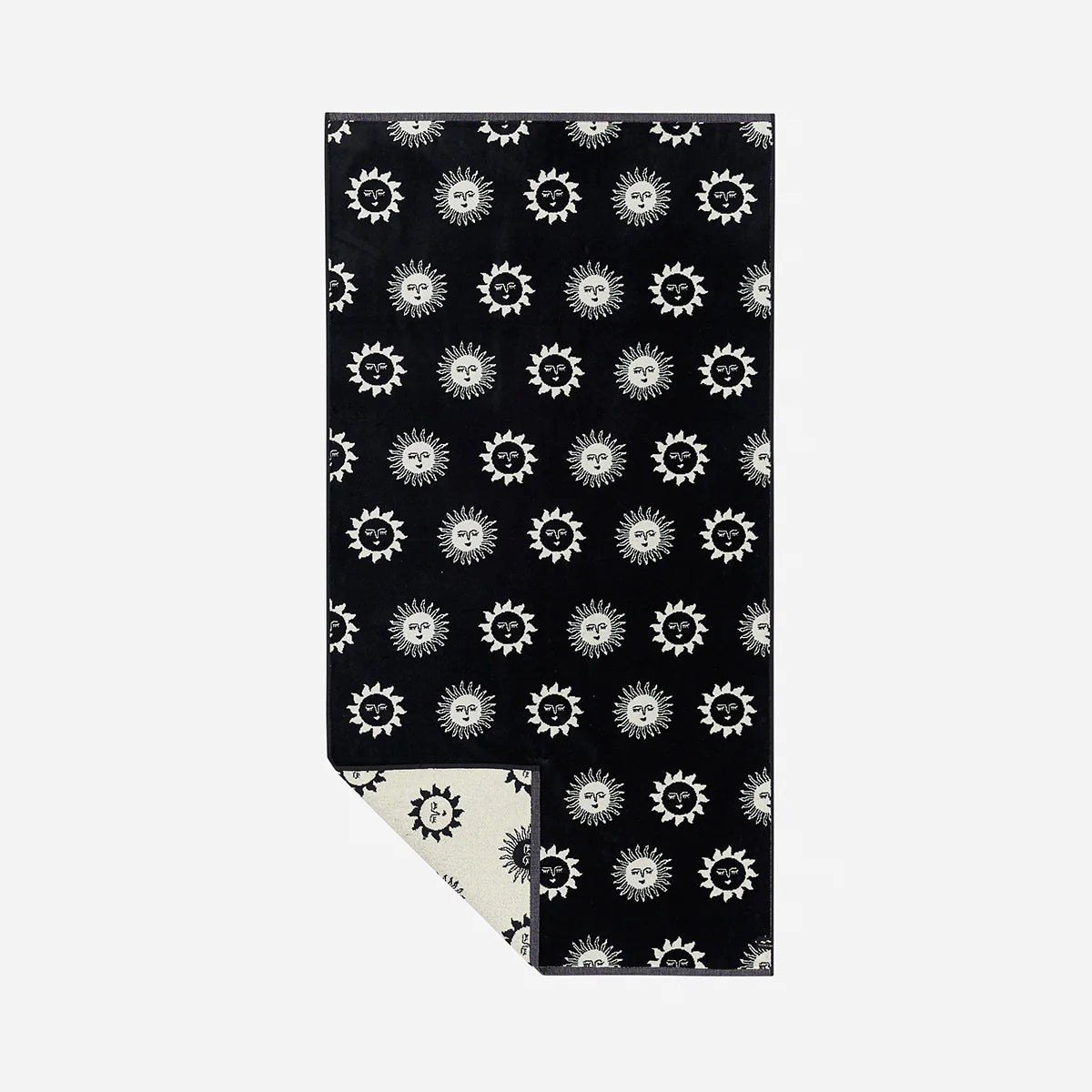 Slowtide - Sunburn Premium Woven Towel in Black