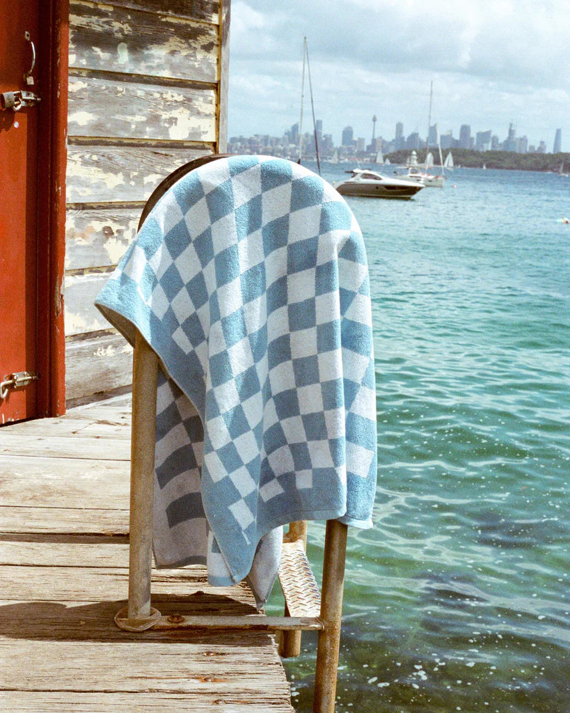 Overexposed - Aquatic Blue Organic Towel