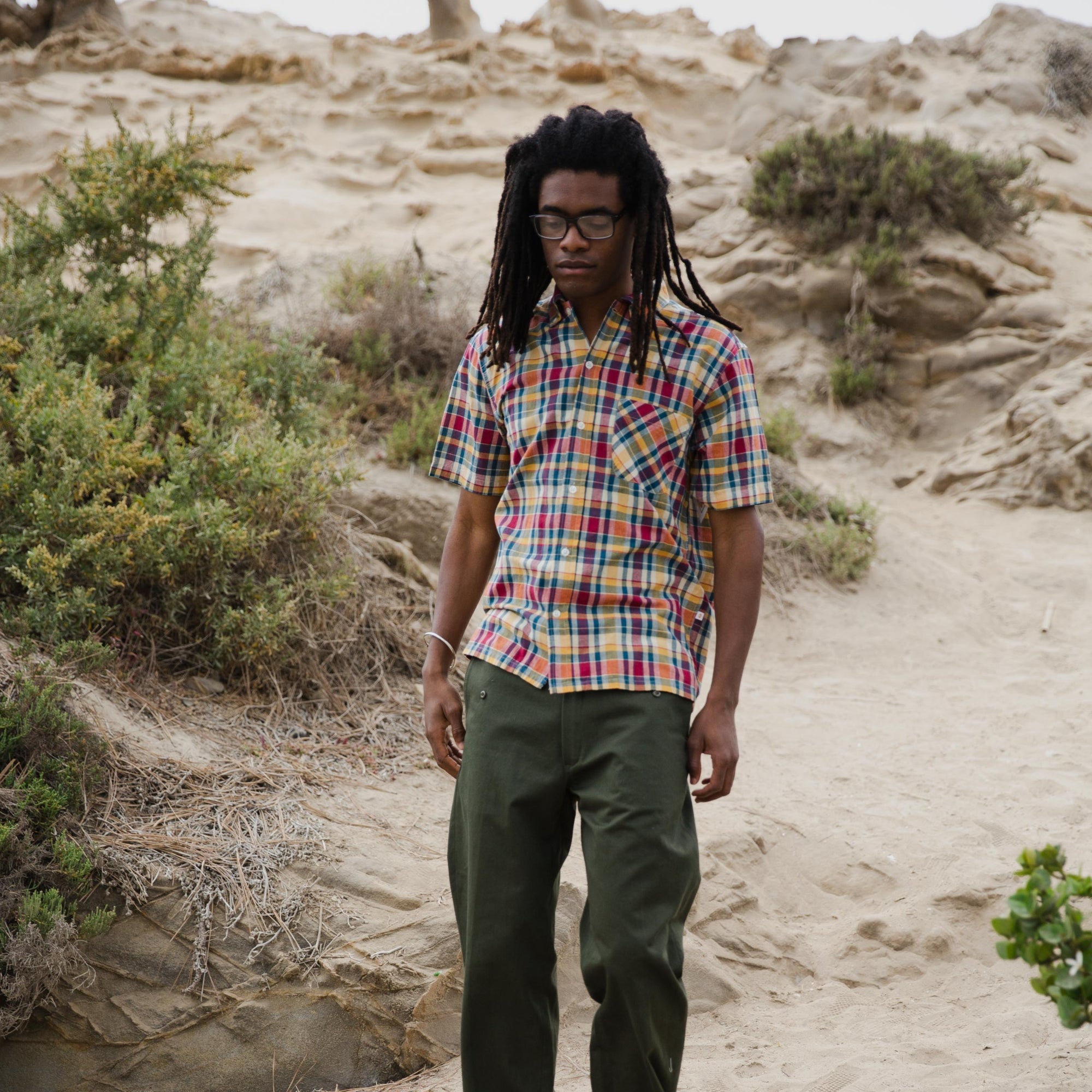 Yellow Rat - Pull Over BD Shirt (Navy/Red)